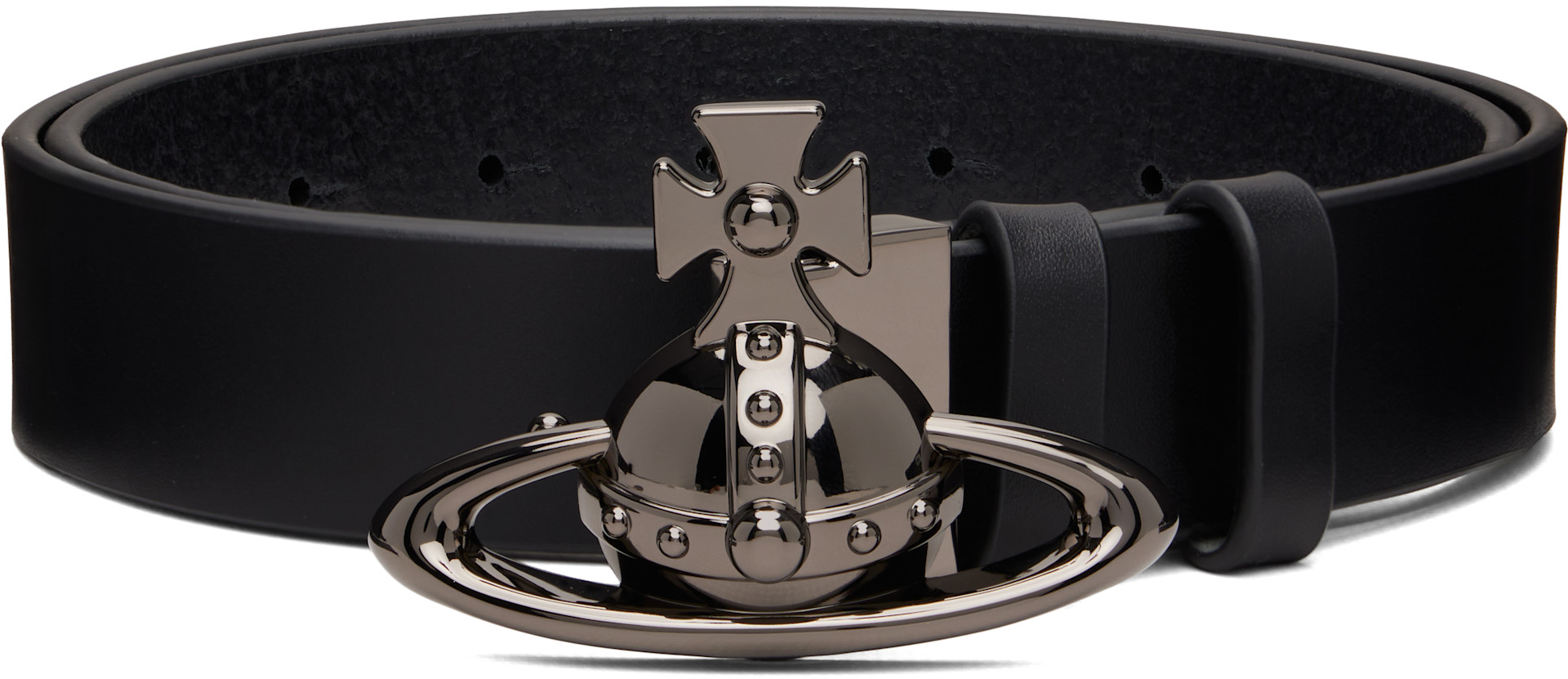Vivienne Westwood: Black Orb Buckle Belt | SSENSE