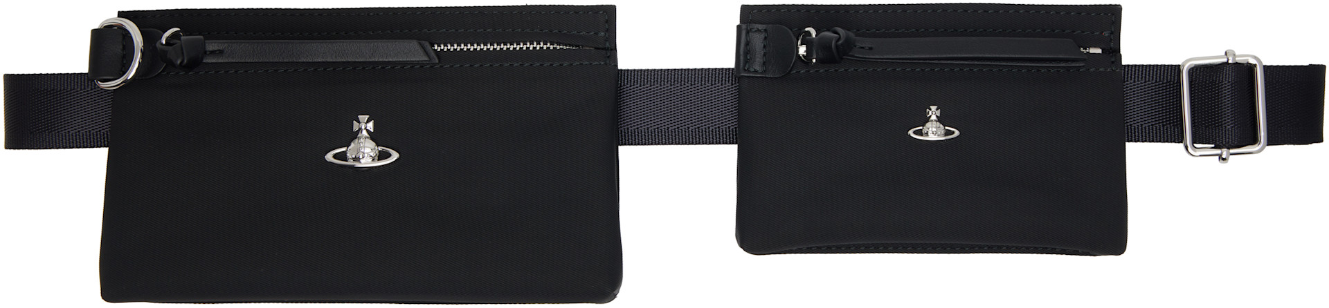 Vivienne Westwood: Black Double Pouch Belt | SSENSE