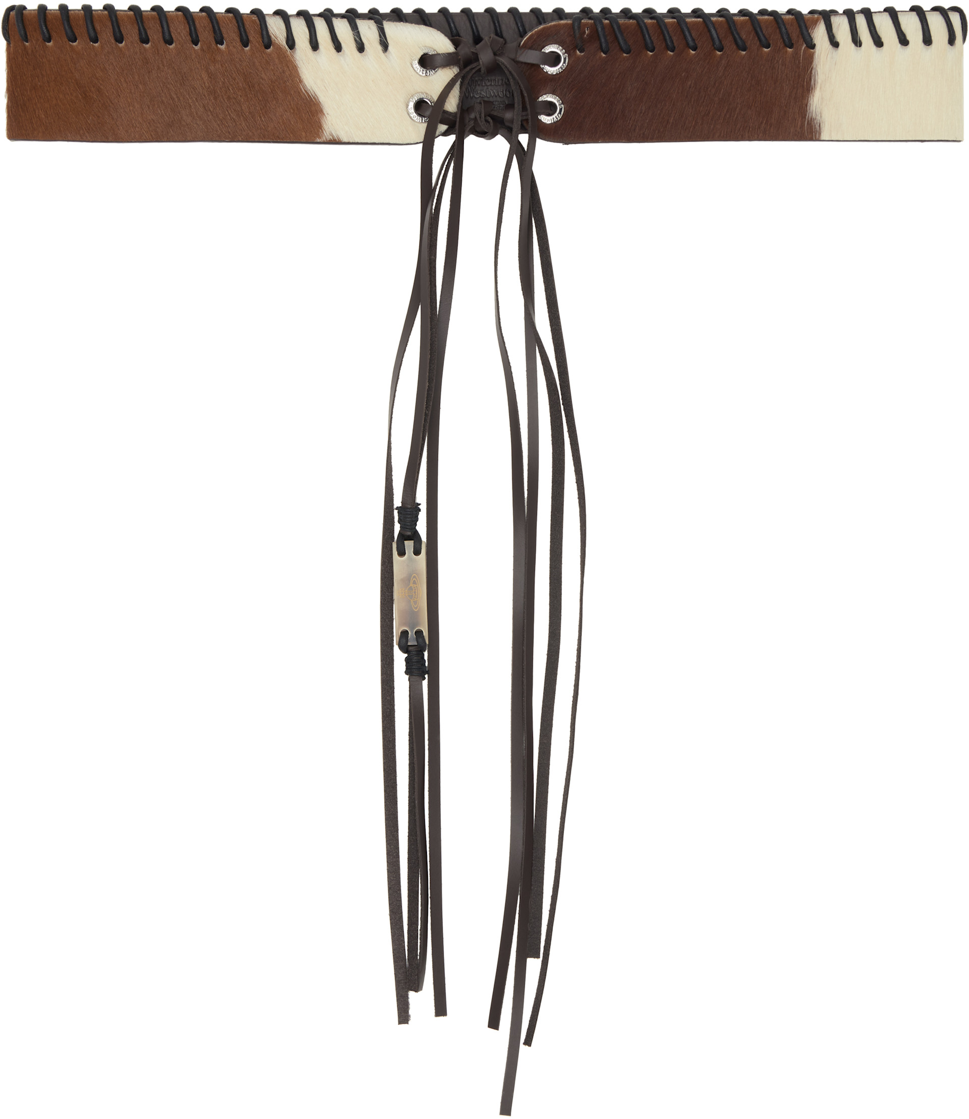 Vivienne Westwood: ブラウン Tassel Tie ベルト | SSENSE 日本