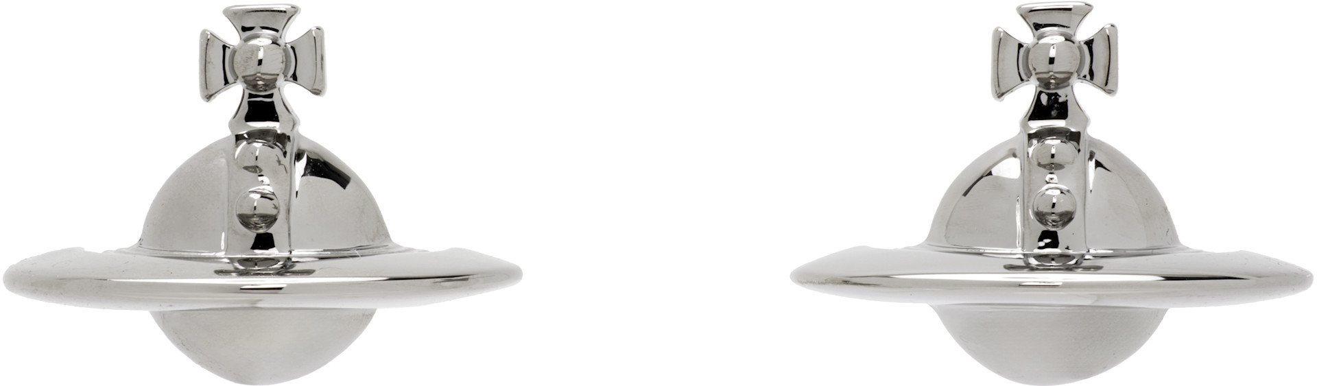 Vivienne Westwood: Solid Orb Earrings | SSENSE
