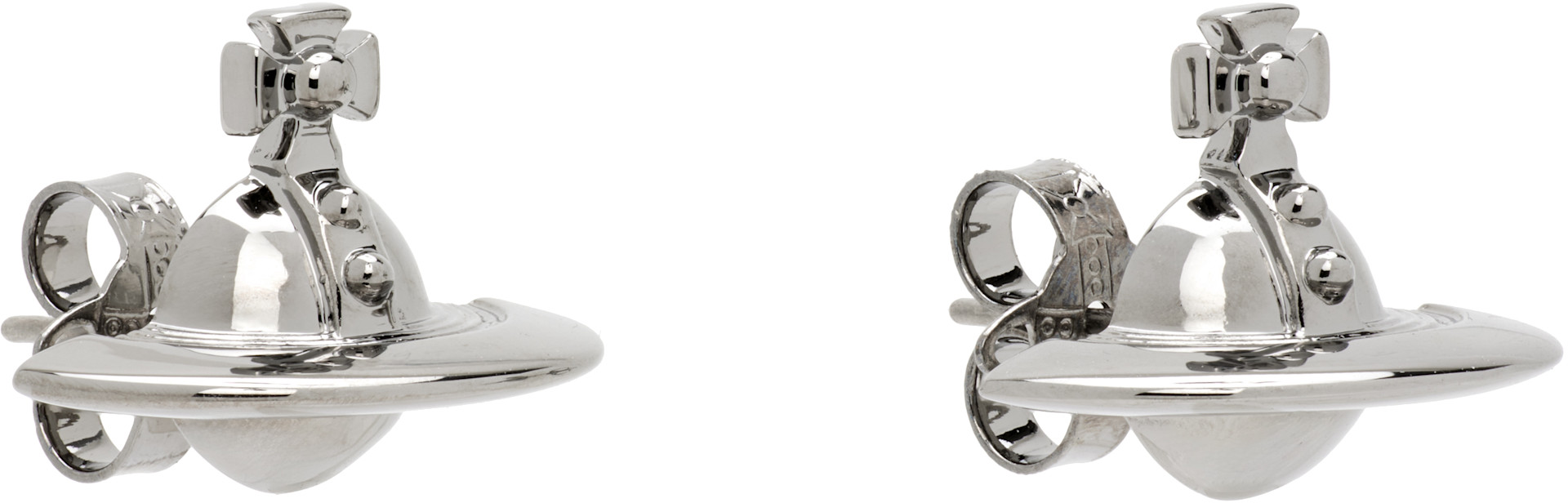 Vivienne Westwood: Solid Orb Earrings | SSENSE