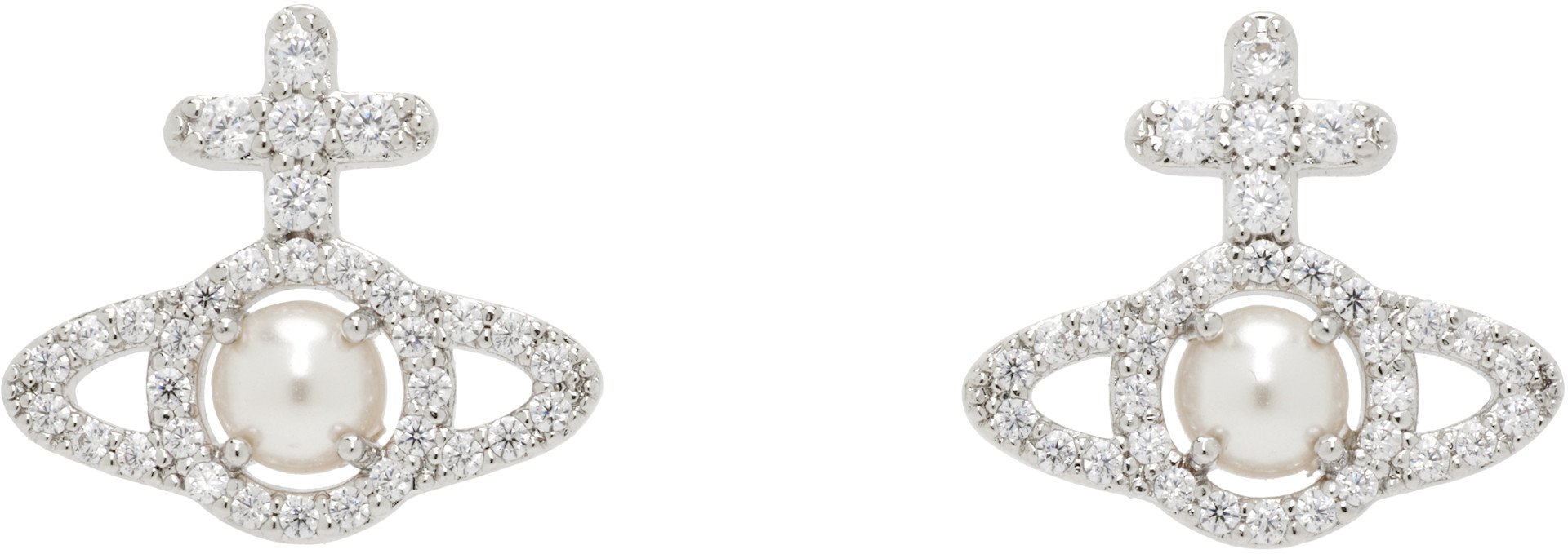 Vivienne Westwood: Olympia Faux-Pearl Earrings | SSENSE
