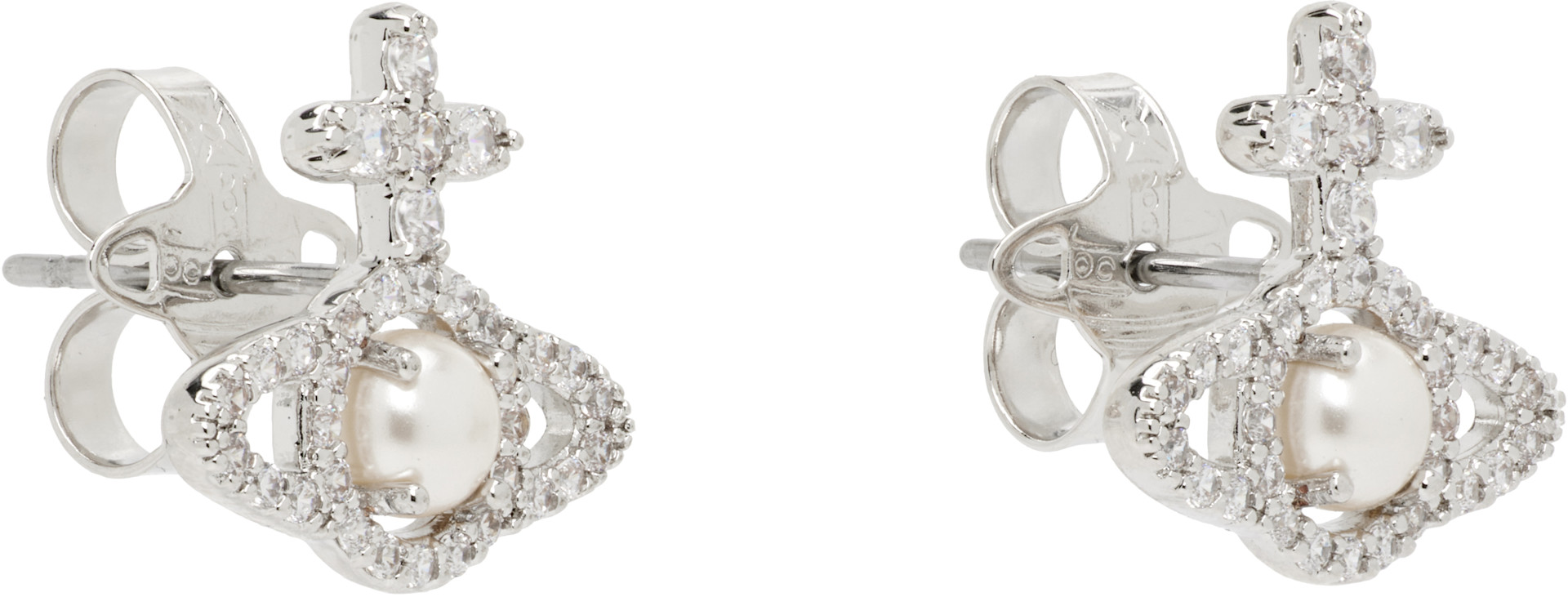 Vivienne Westwood: Olympia Faux-Pearl Earrings | SSENSE