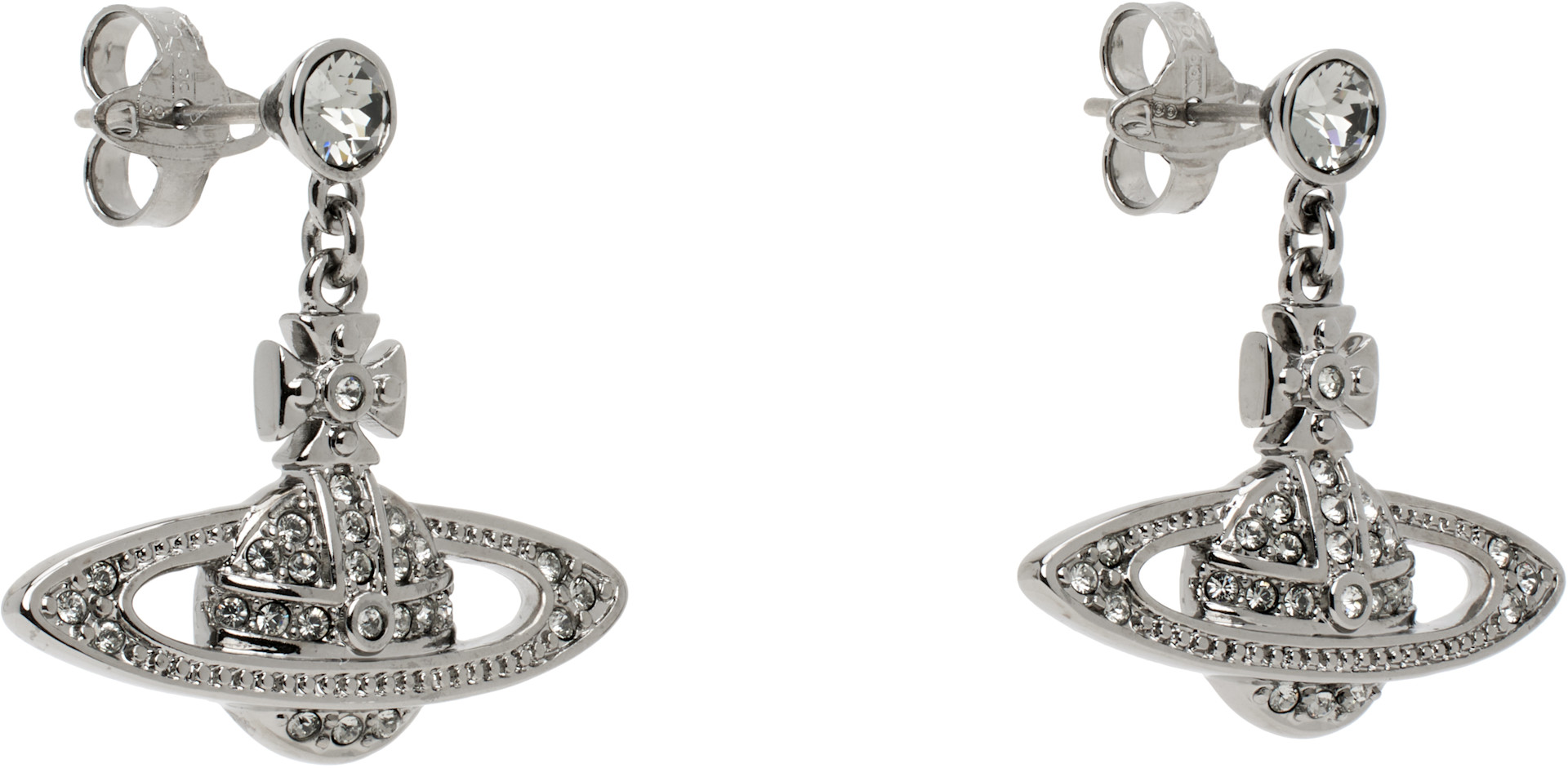 Vivienne Westwood: Mini Bas Relief ドロップピアス | SSENSE 日本