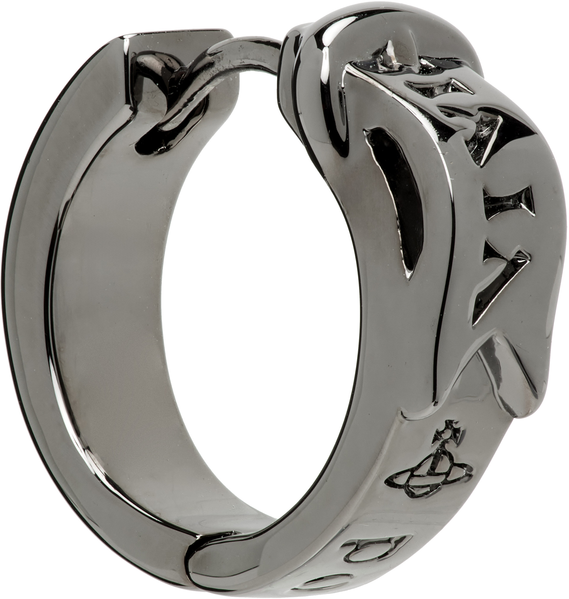 Viviene Westwood BOBBY ピアス Vivienne Westwood: Bobby シングル フープピアス | SSENSE 日本