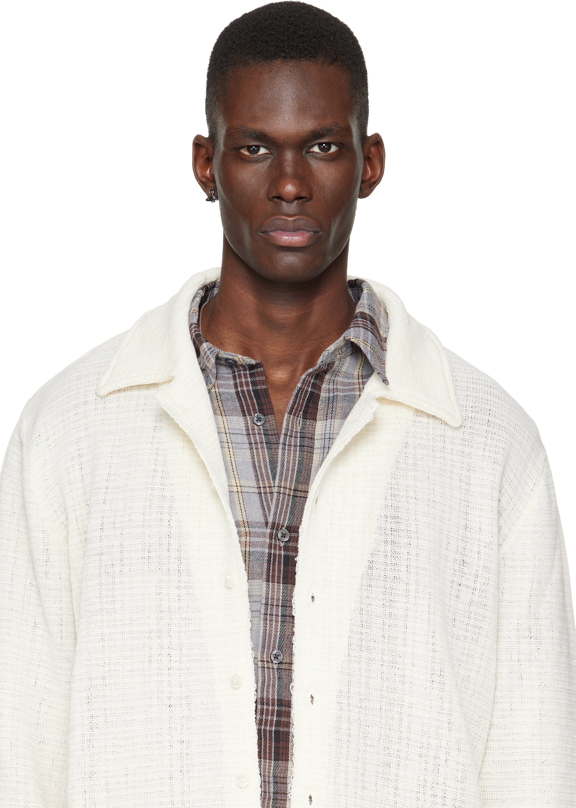 Vivienne Westwood: Man Jack Stud Single Earring | SSENSE