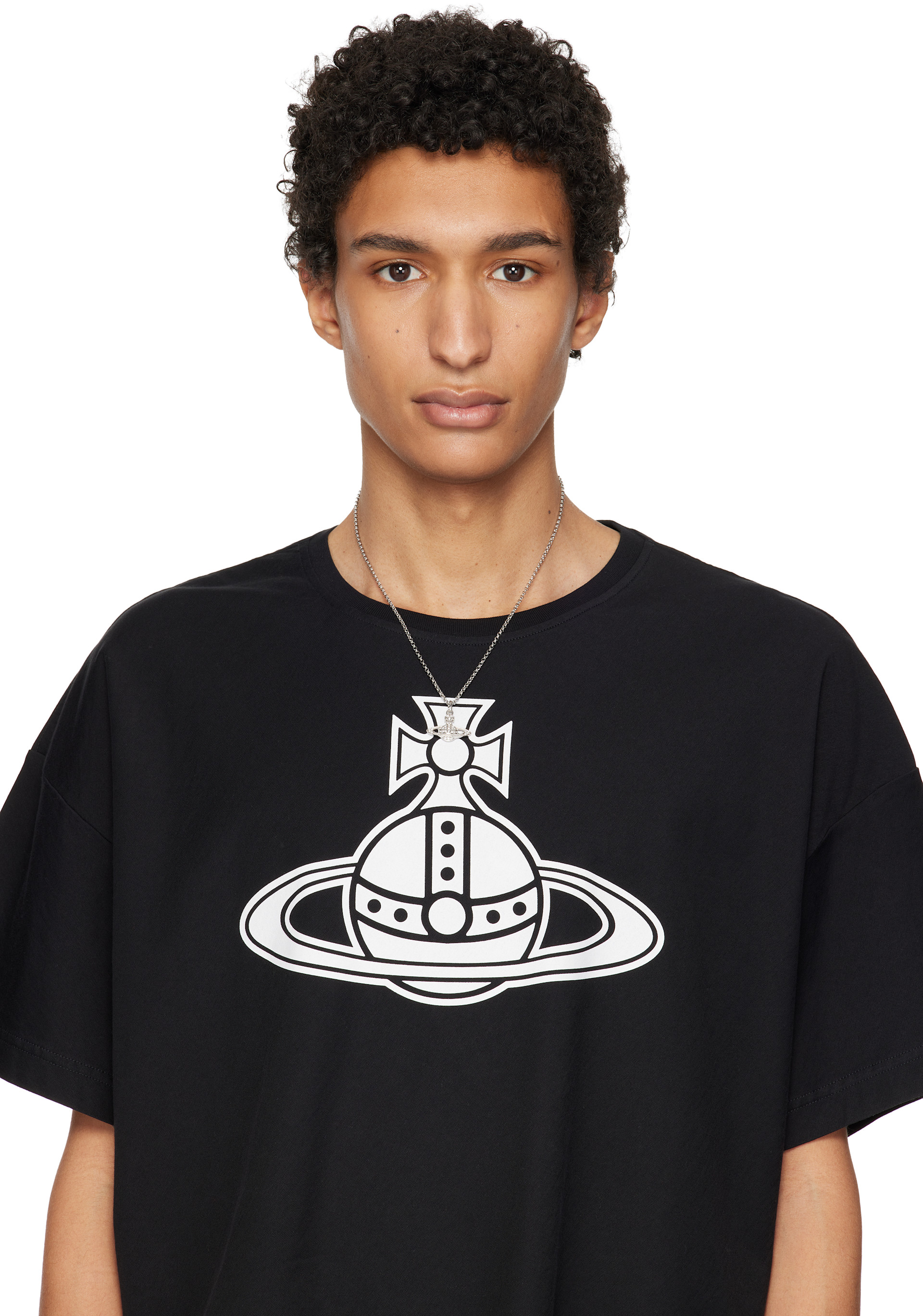 Vivienne Westwood: Mini Bas Relief Pendant Necklace | SSENSE Canada