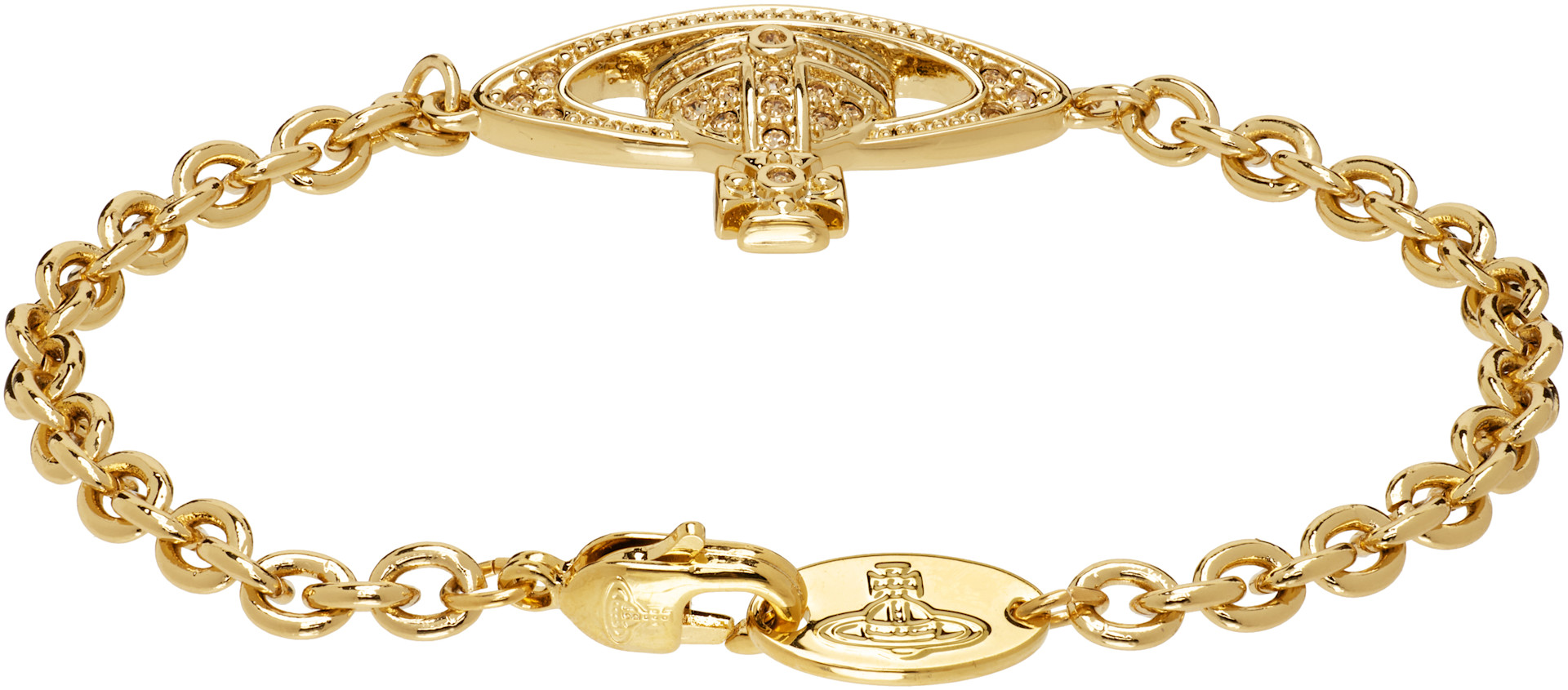 Vivienne Westwood: Mini Bas Relief Chain Bracelet | SSENSE