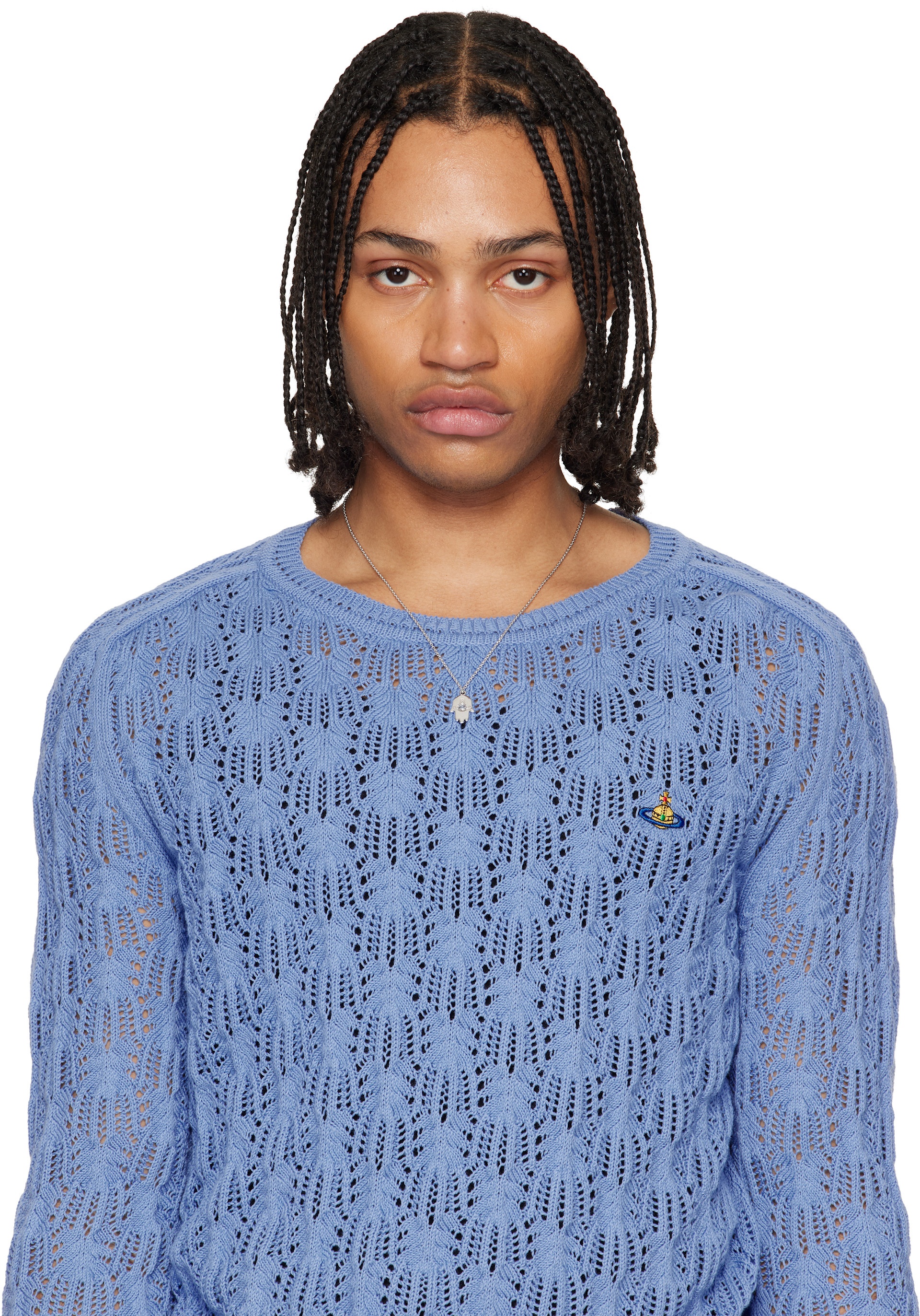 【Vivienne Westwood】ターコイズ ニット Vivienne Westwood: Marzio Pendant Necklace | SSENSE Taiwan