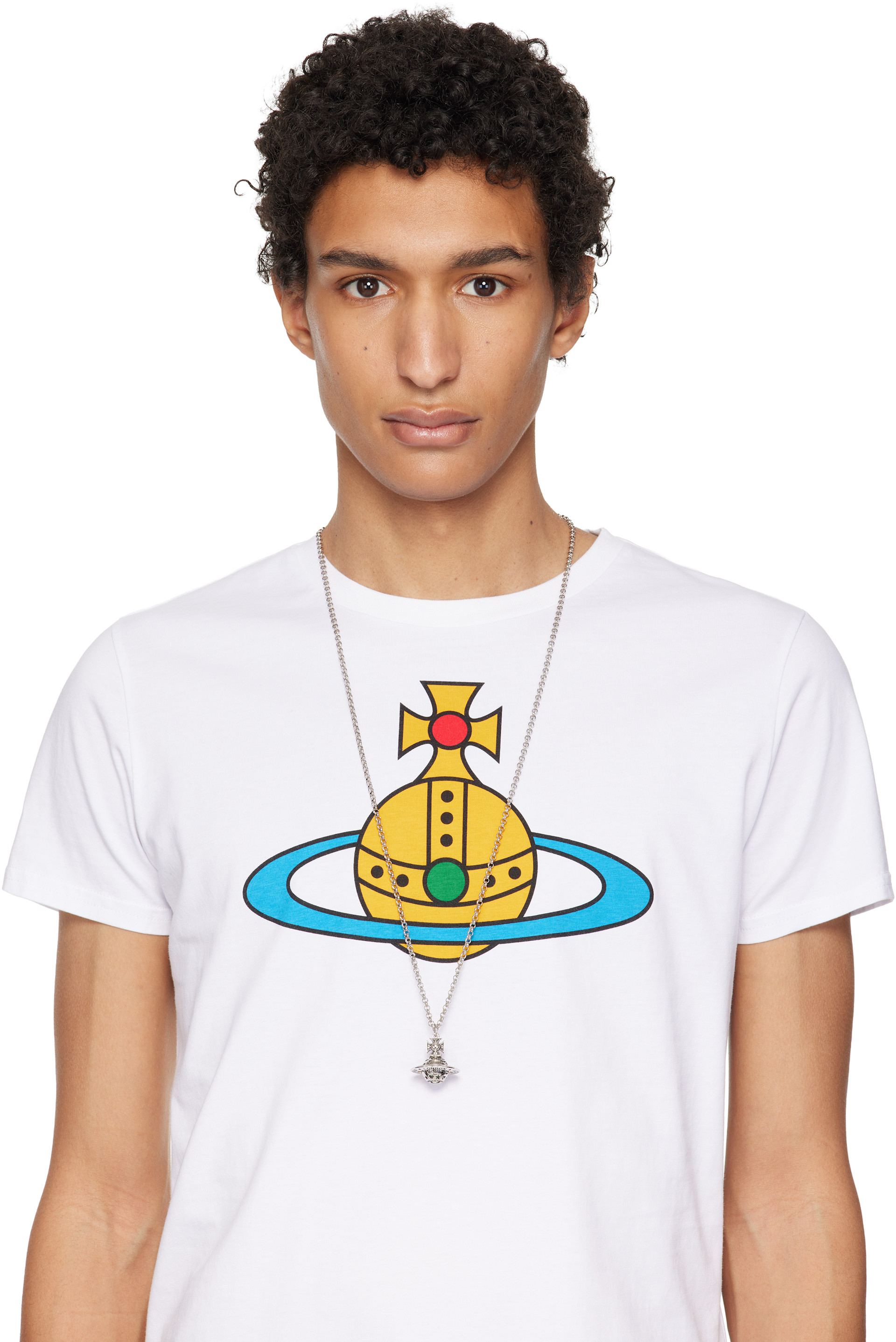 1*可様 VivienneWestwoodxPalaceビーニーORBred t Vivienne Westwood: Lancelot Orb ペンダント ネックレス | SSENSE 日本