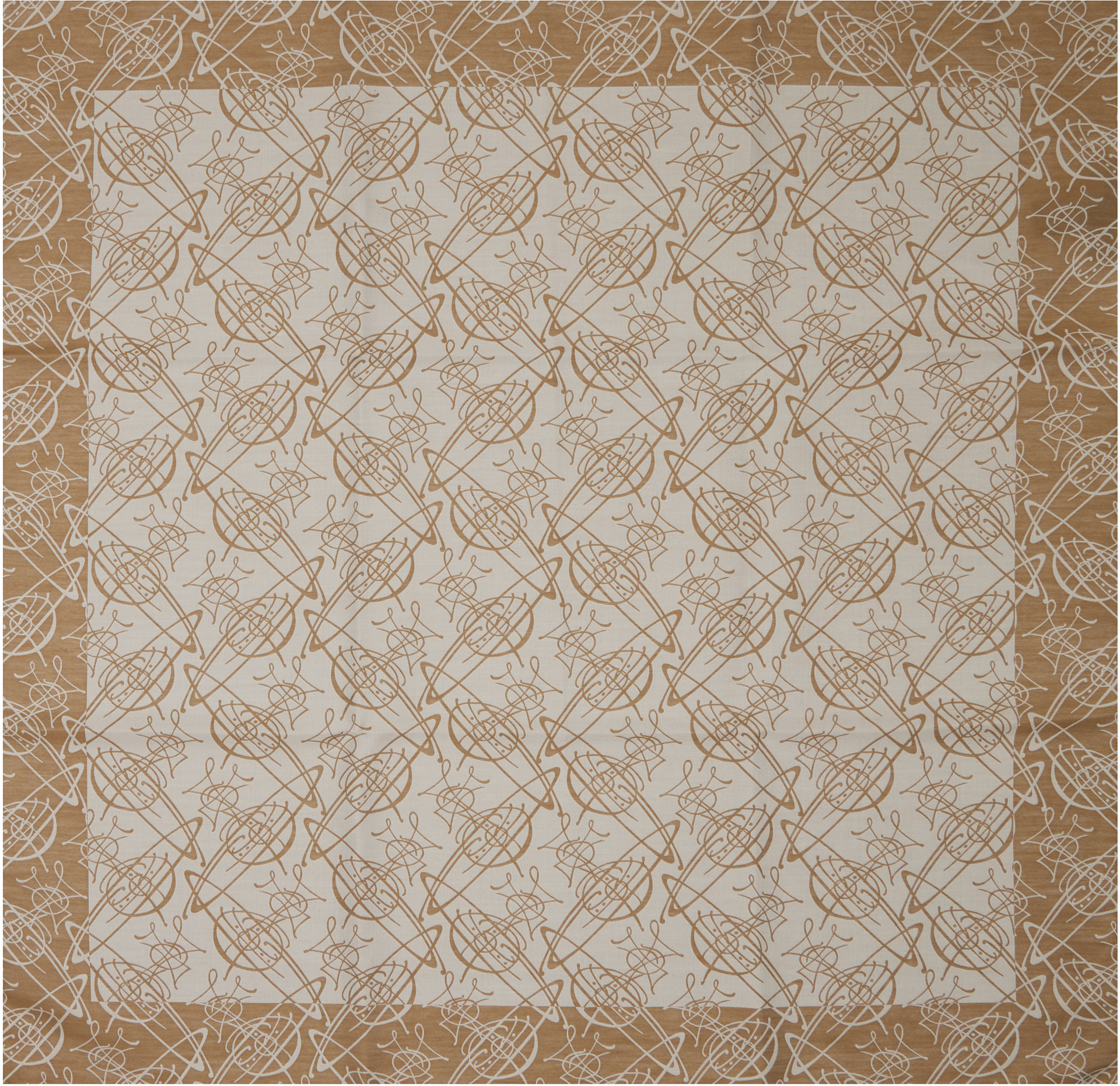 Vivienne Westwood: Beige Graffiti Orb Scarf | SSENSE
