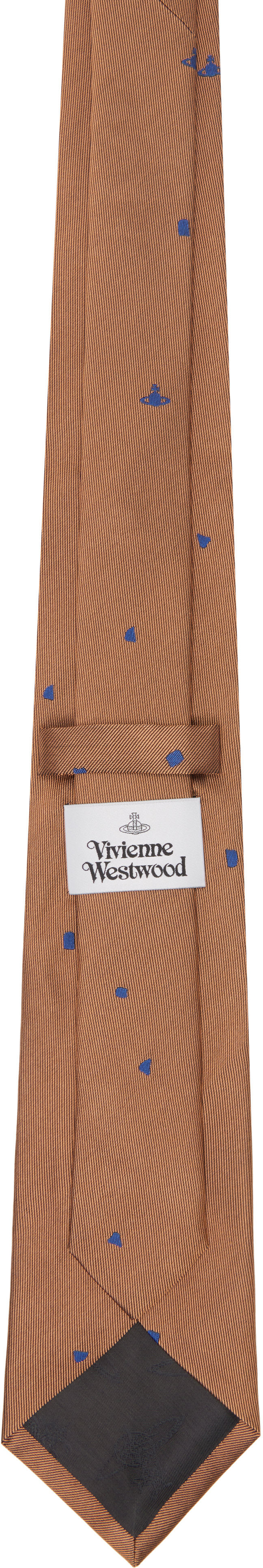 Vivienne Westwood: Tan Silk Orb Tie | SSENSE