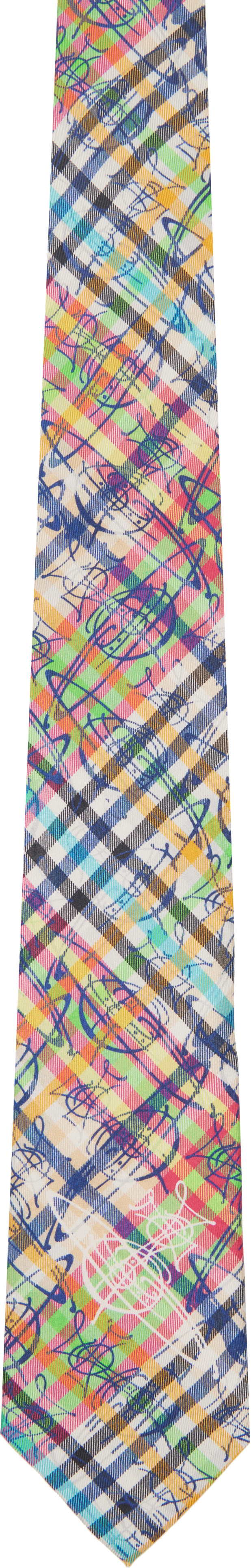 Vivienne Westwood: マルチカラー 8.5cm 'Graffiti Orb' ネクタイ