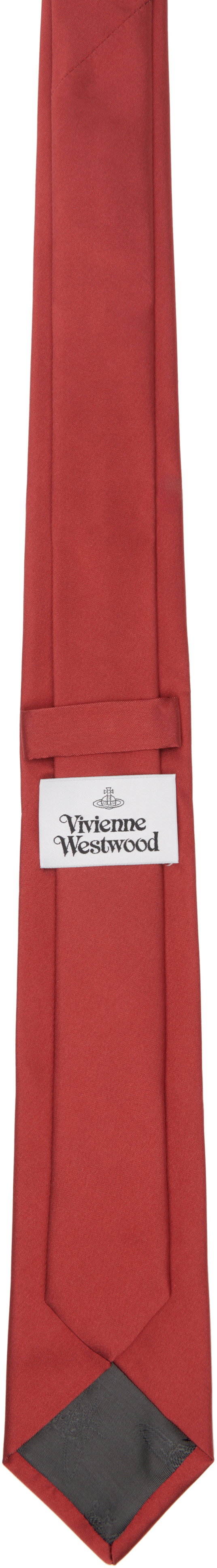 Vivienne Westwood: Red 7cm Orb Tie | SSENSE