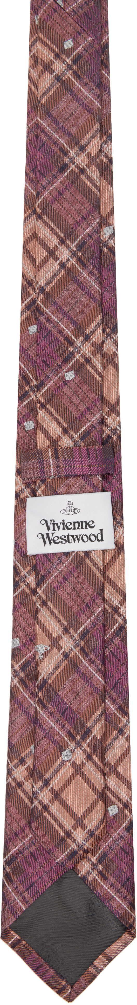 Vivienne Westwood: Purple 7cm 'Louth Tartan' Tie | SSENSE