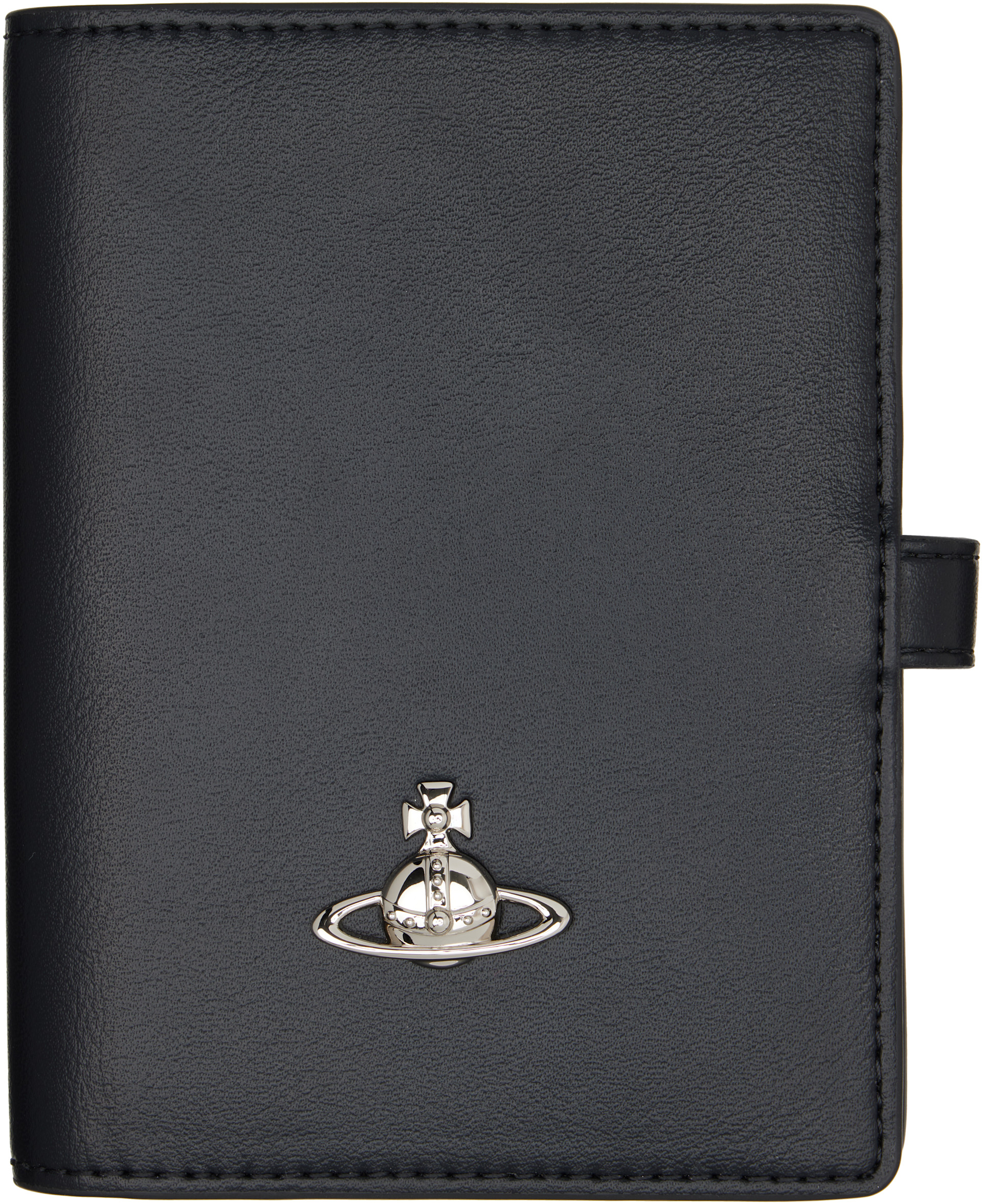 Vivienne Westwood: Black Faux-Leather Passport Holder | SSENSE Vivienne Westwood: Black Faux-Leather Passport Holder | SSENSE