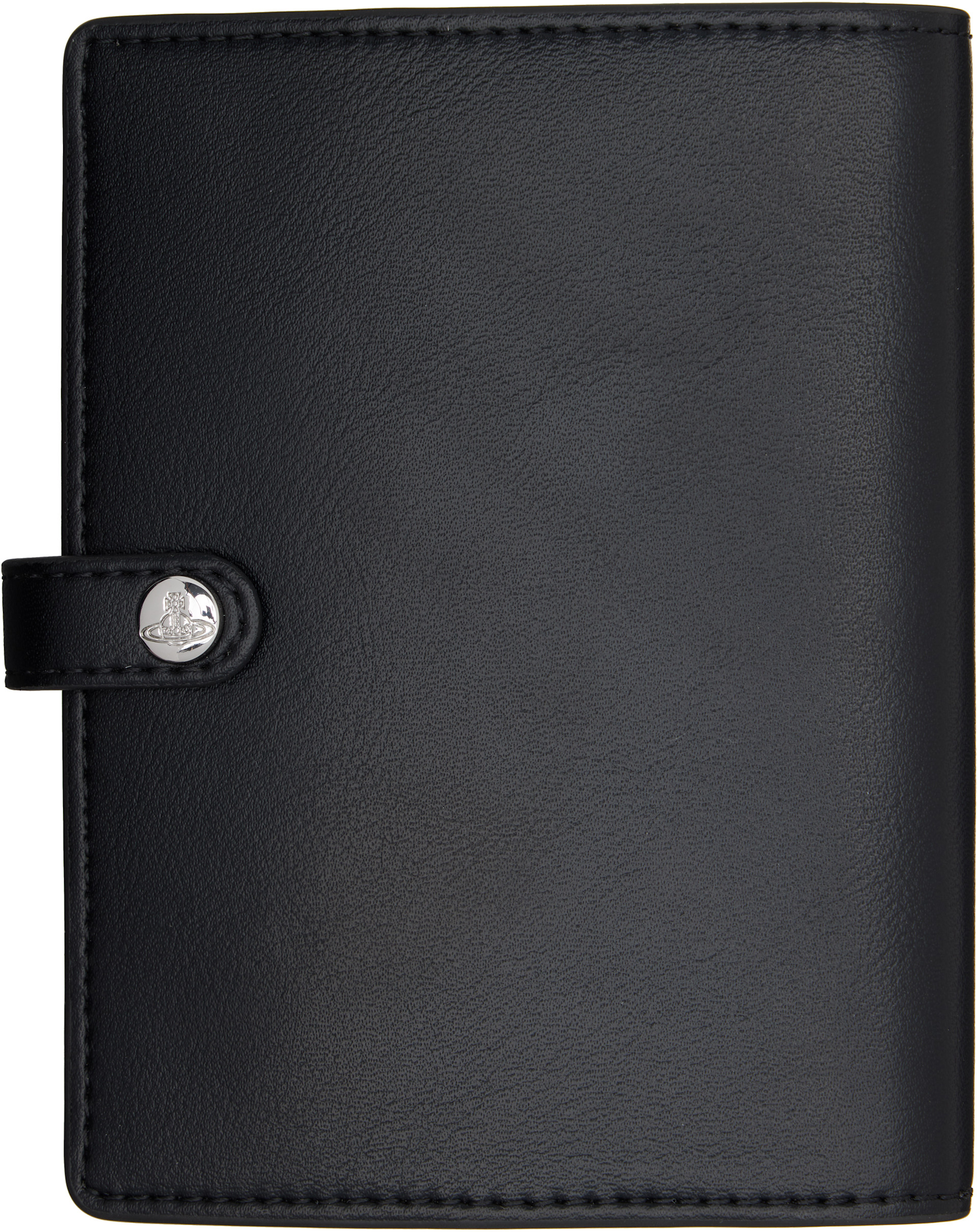 Vivienne Westwood: Black Faux-Leather Passport Holder | SSENSE