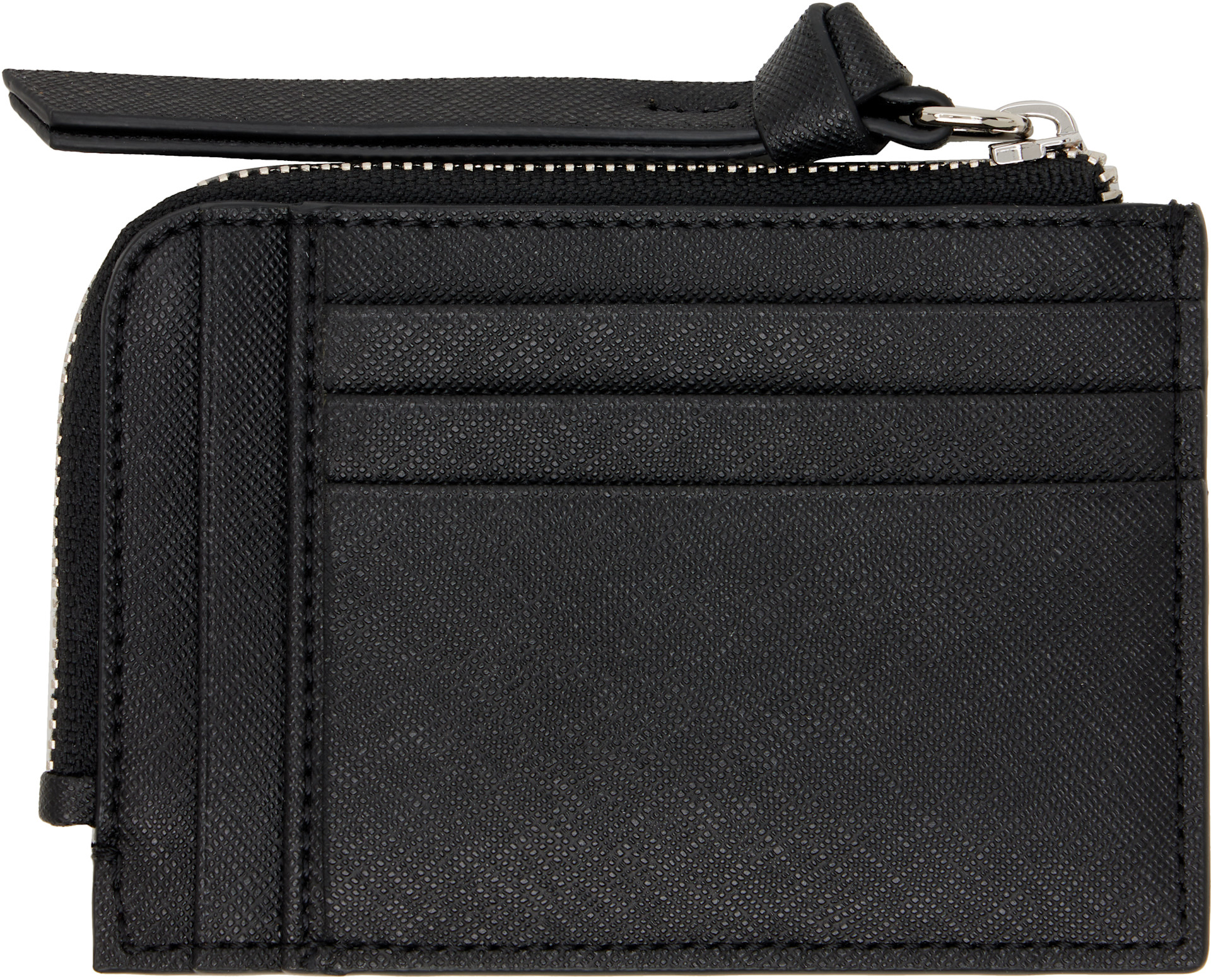 Vivienne Westwood: Black Zip Card Holder | SSENSE