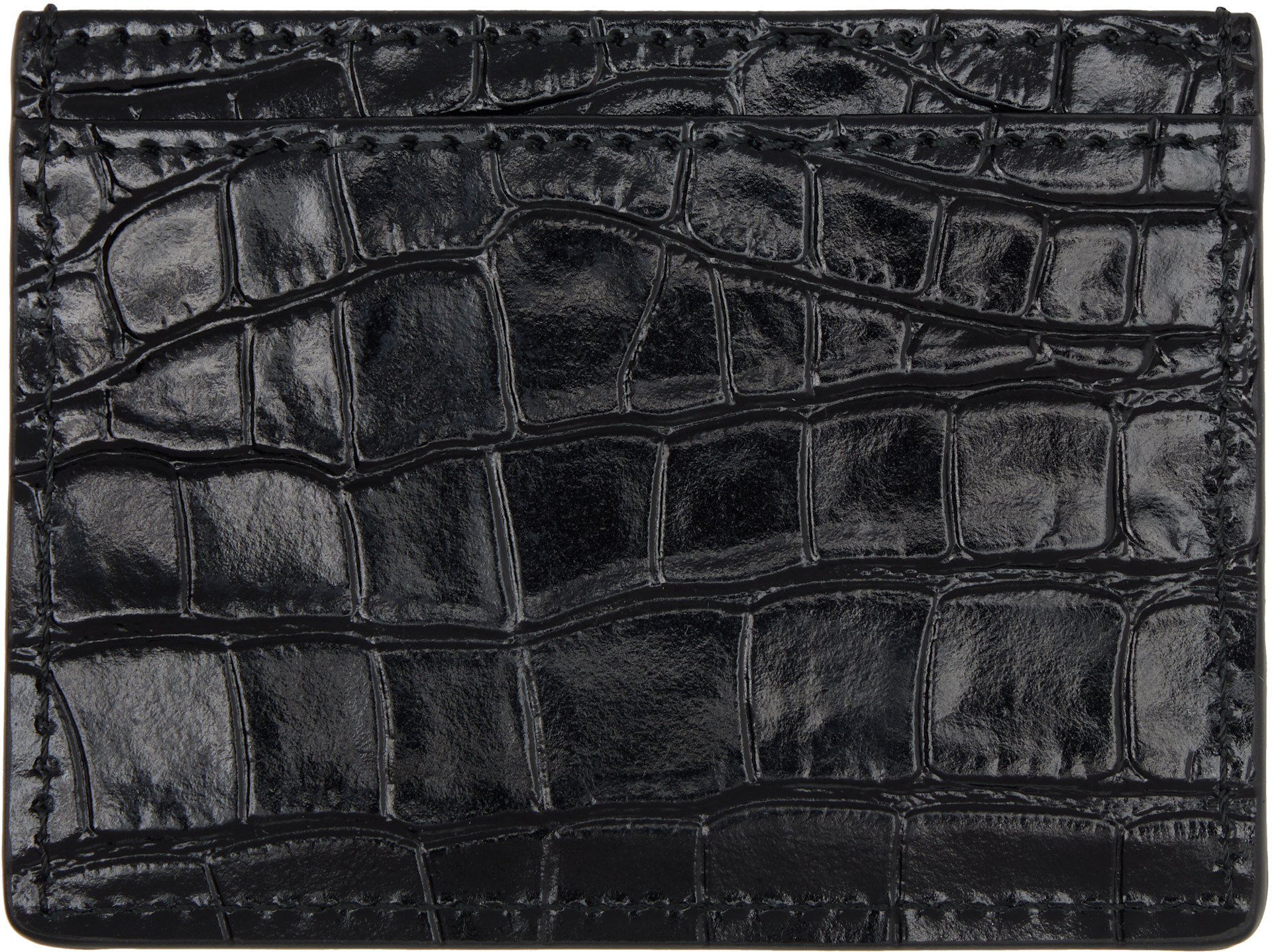 Vivienne Westwood: Black Flat Card Holder | SSENSE