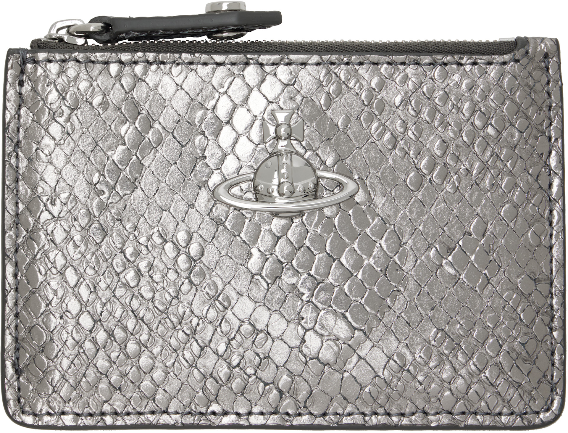 Vivienne Westwood: Silver Slim LG Card Holder | SSENSE