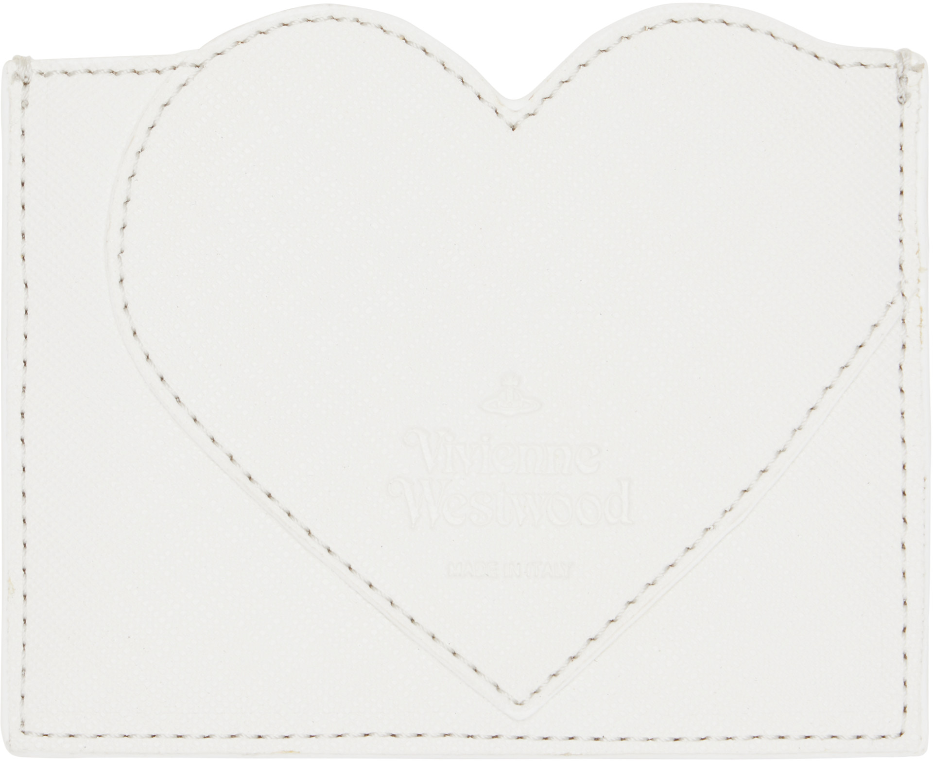 Vivienne Westwood: Off-White Heart Card Holder | SSENSE