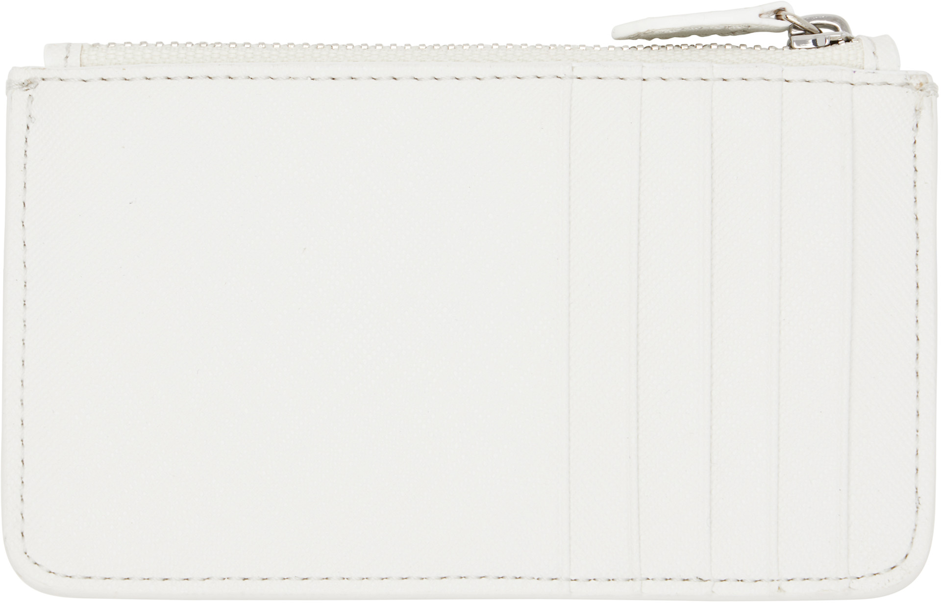 Vivienne Westwood: オフホワイト Half Moon カードケース | SSENSE 日本