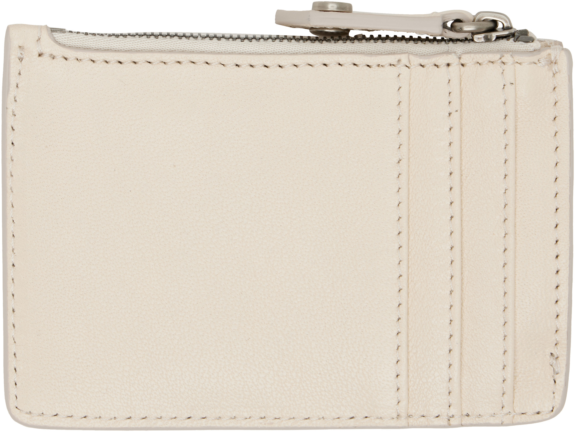 Vivienne Westwood 長財布 ホワイト　おまけ Vivienne Westwood: Off-White Slim Long Card Holder | SSENSE