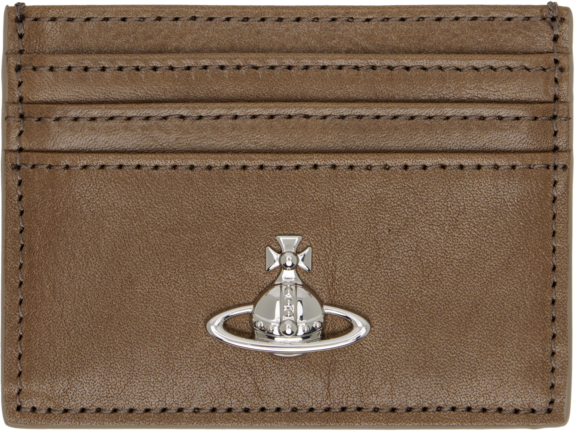 Vivienne Westwood: Brown Flat Card Holder | SSENSE