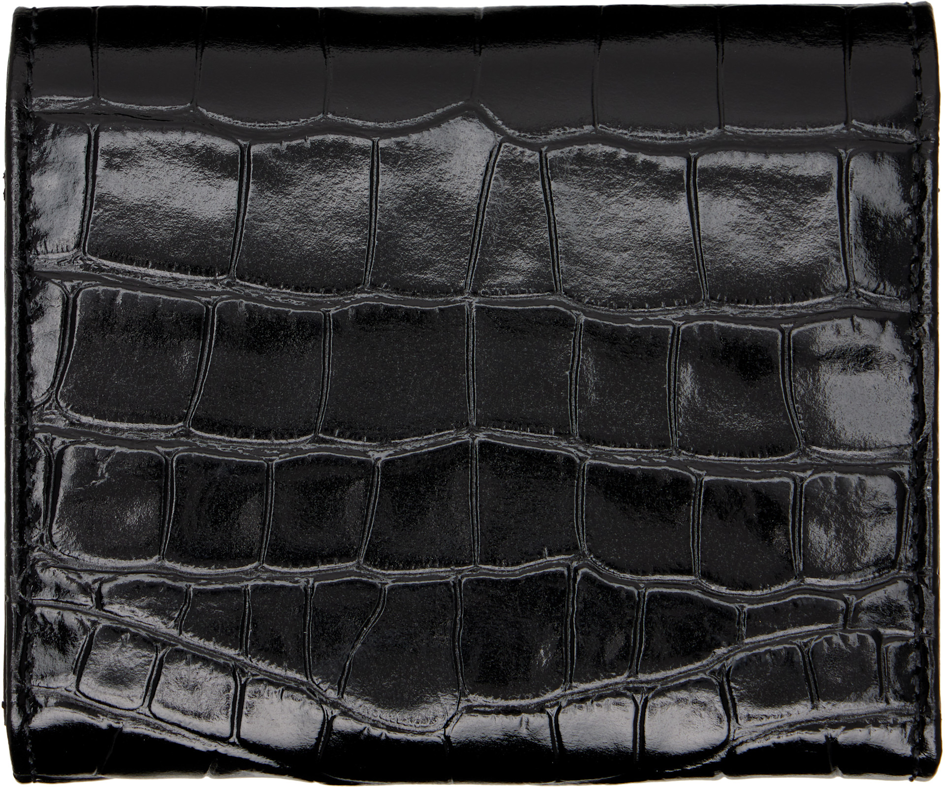 Vivienne Westwood: Black Orb Clasp Wallet | SSENSE