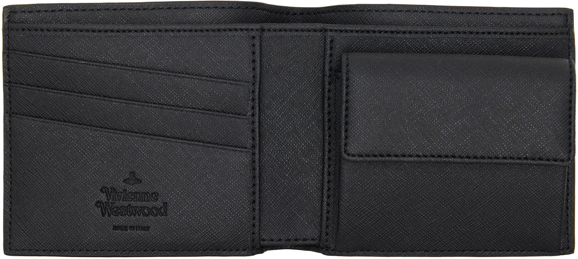 Vivienne Westwood: ブラック Coin Pocket Man 財布 | SSENSE 日本
