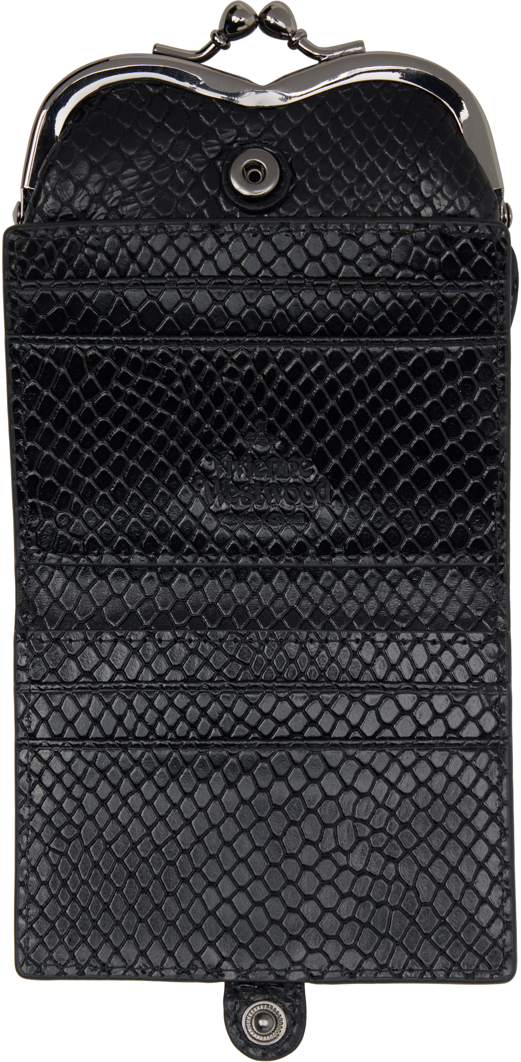 Vivienne Westwood: Black Heart Frame Wallet | SSENSE Canada
