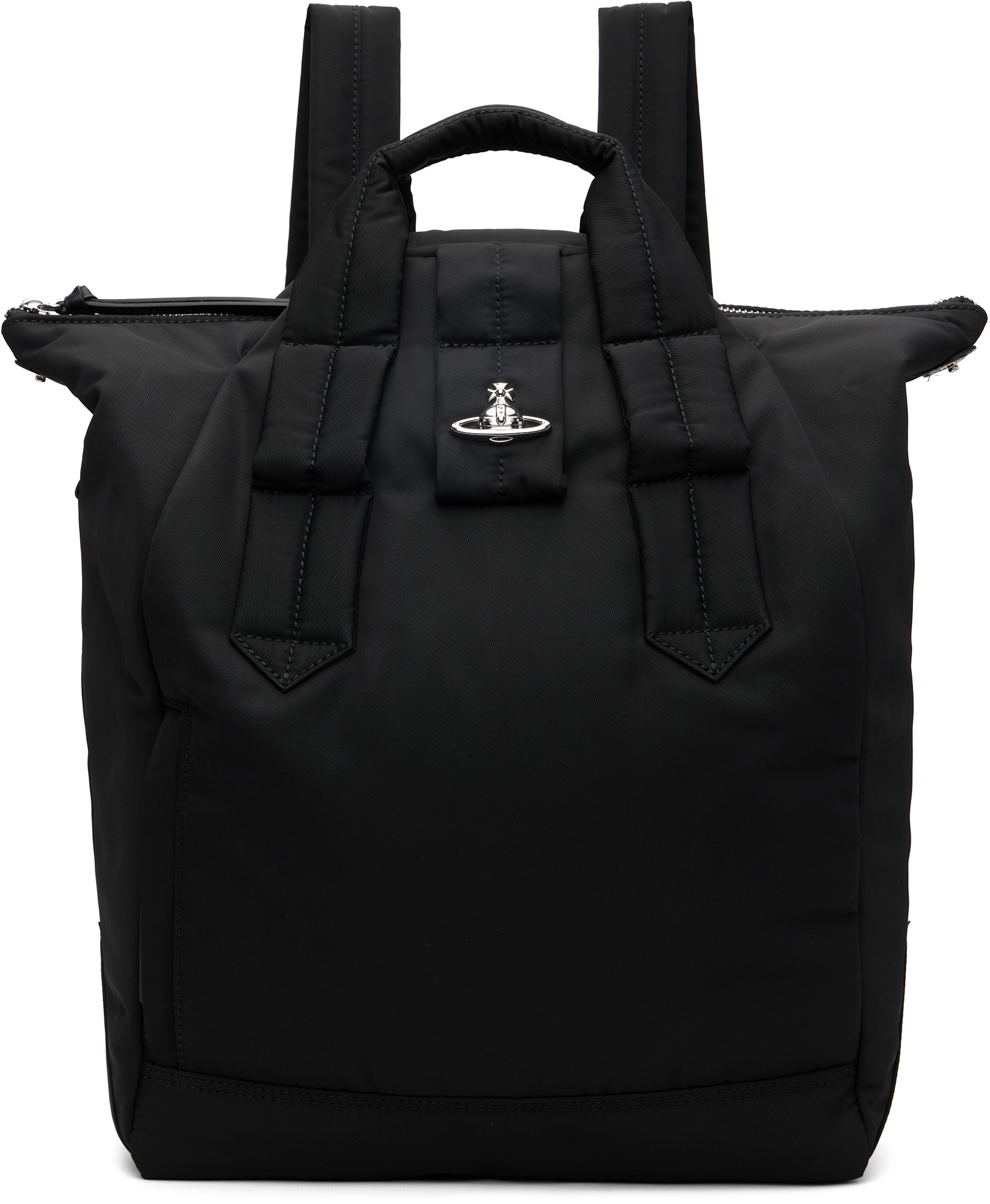 Vivienne Westwood: Black Steven Backpack | SSENSE