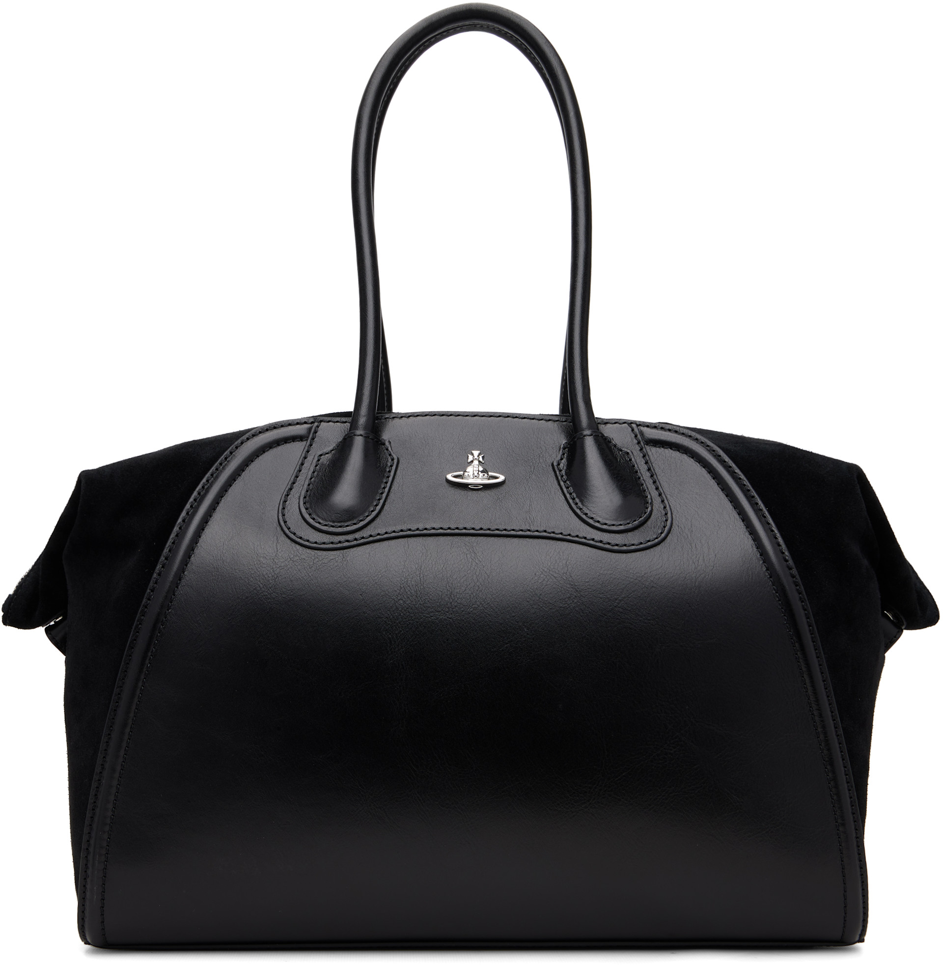 Vivienne Westwood: Black Shirley Small Holdall Bag | SSENSE