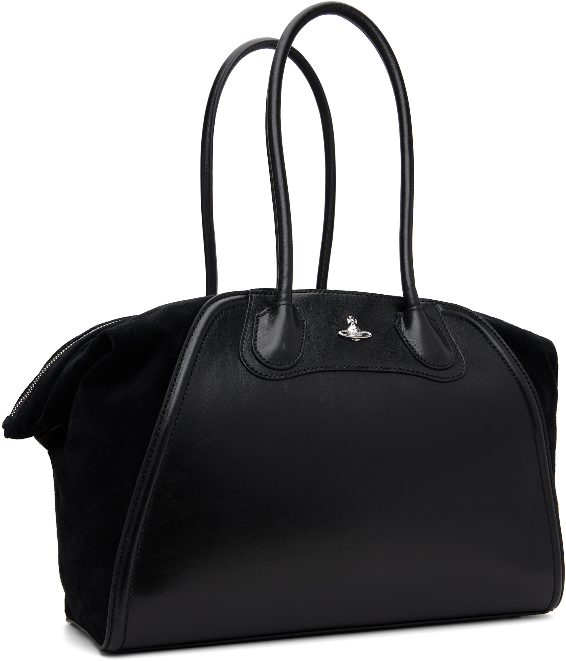 Vivienne Westwood: Black Shirley Small Holdall Bag | SSENSE