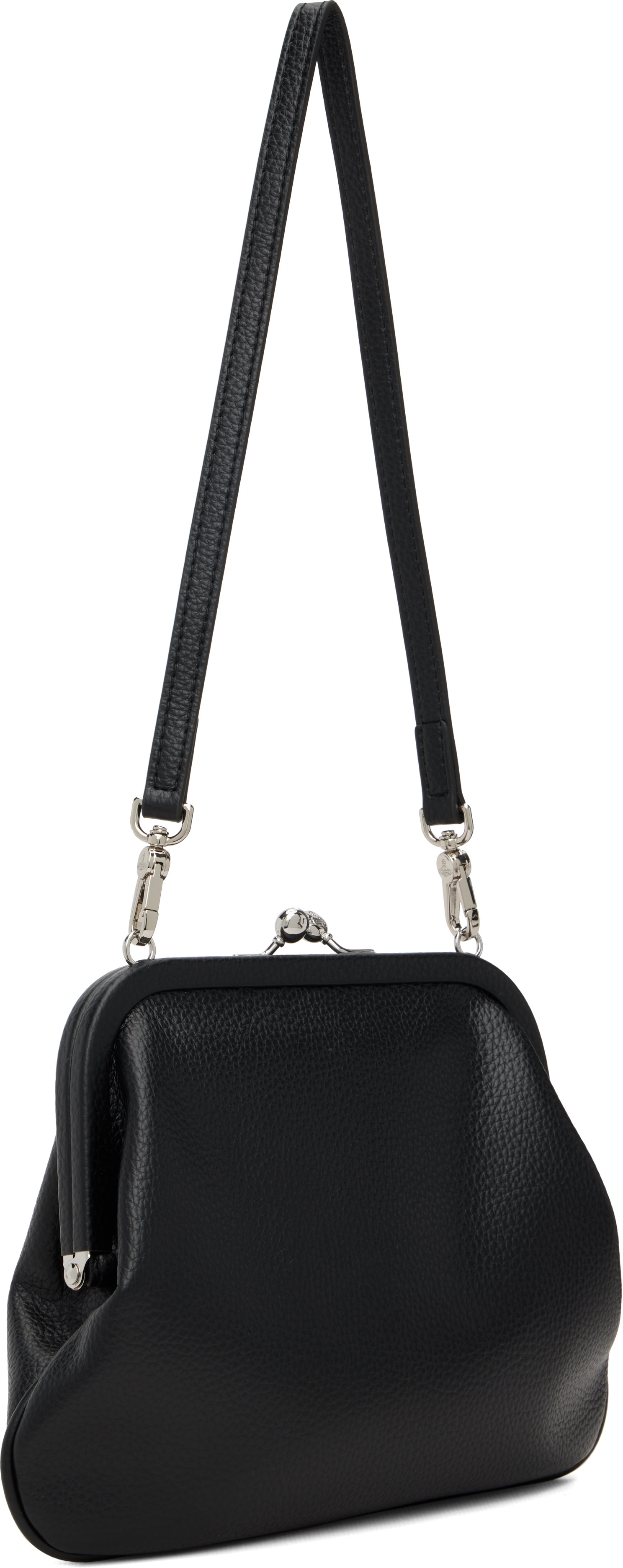 Vivienne Westwood 黒 ポーチ Vivienne Westwood: Black Vivienne Clutch | SSENSE