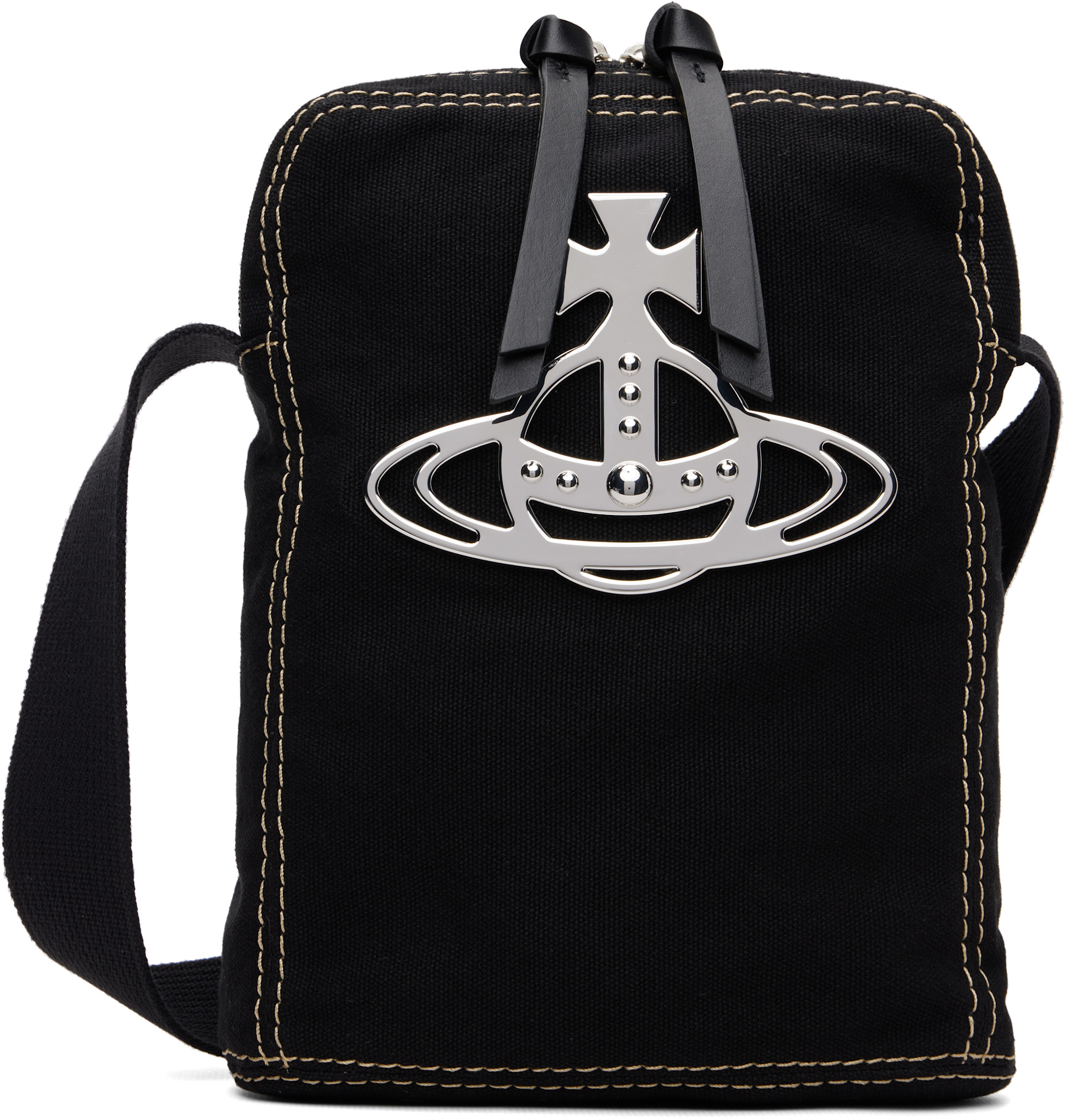 Vivienne Westwood: Black Luke Crossbody Bag | SSENSE