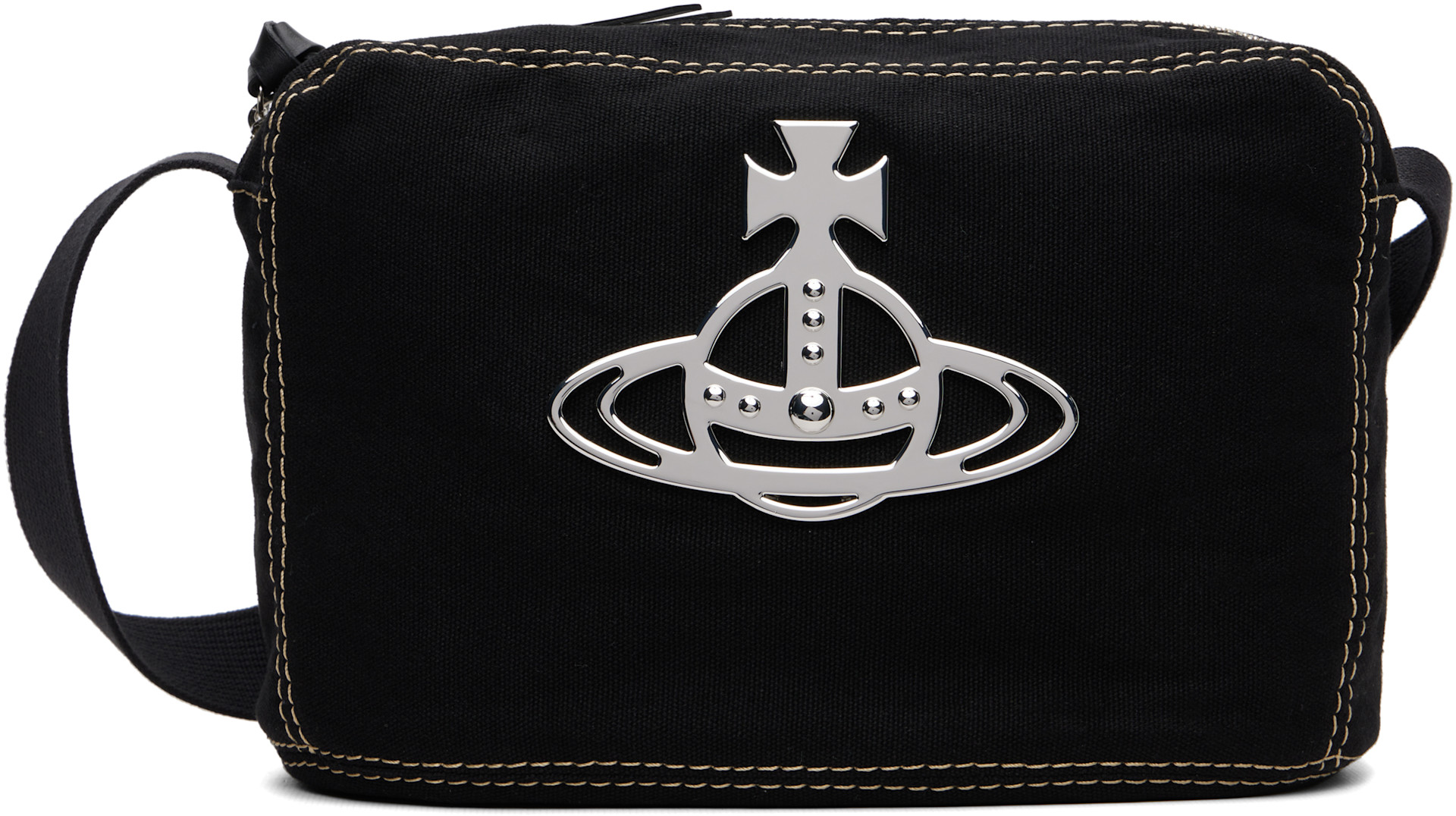Vivienne Westwood ショルダーバッグ　ボディバッグメッセンジャー Vivienne Westwood: ブラック Jude クロスボディバッグ | SSENSE 日本