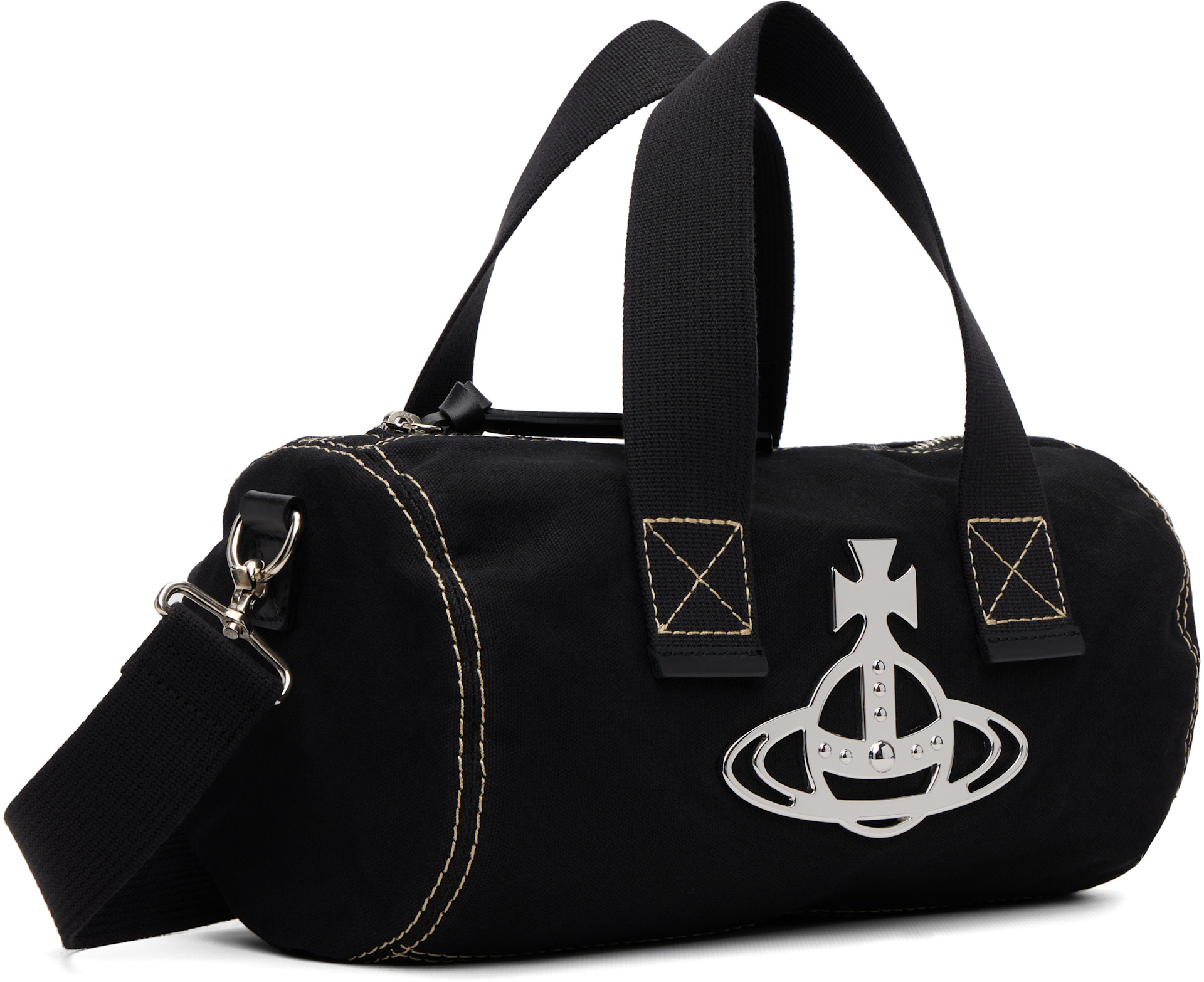 Vivienne Westwood: Black Paul Cylinder Crossbody Bag | SSENSE Canada