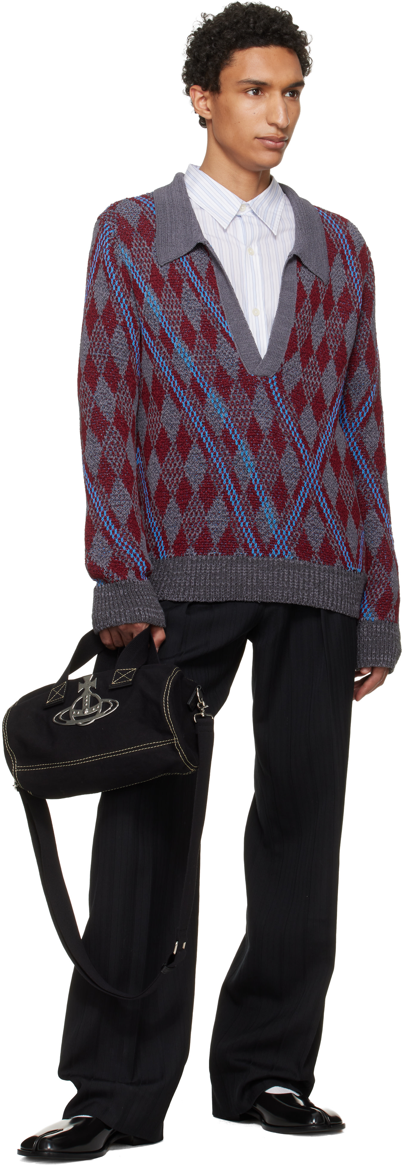 Vivienne Westwood: Black Paul Cylinder Crossbody Bag | SSENSE