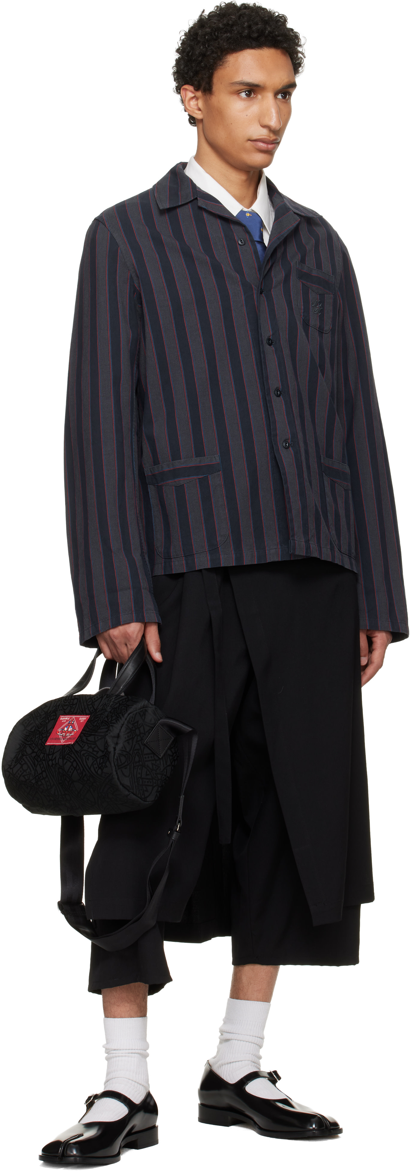 Vivienne Westwood: Black Paul Cylinder Crossbody Bag | SSENSE