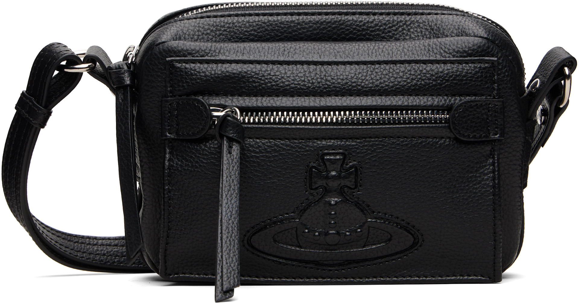 VivienneWestwood man ボディーバック Vivienne Westwood: Black Hannah Crossbody Bag | SSENSE