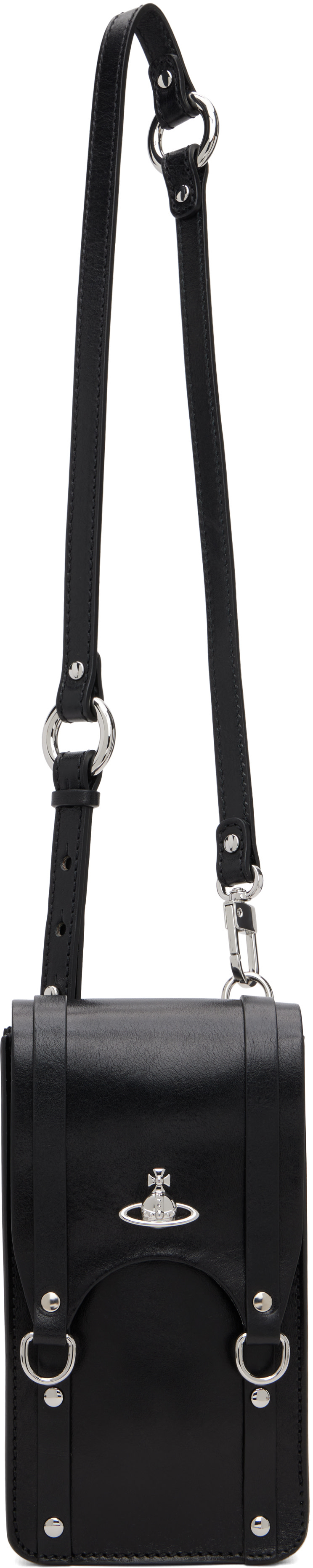 Vivienne Westwood: Black Max Mini Crossbody Bag | SSENSE