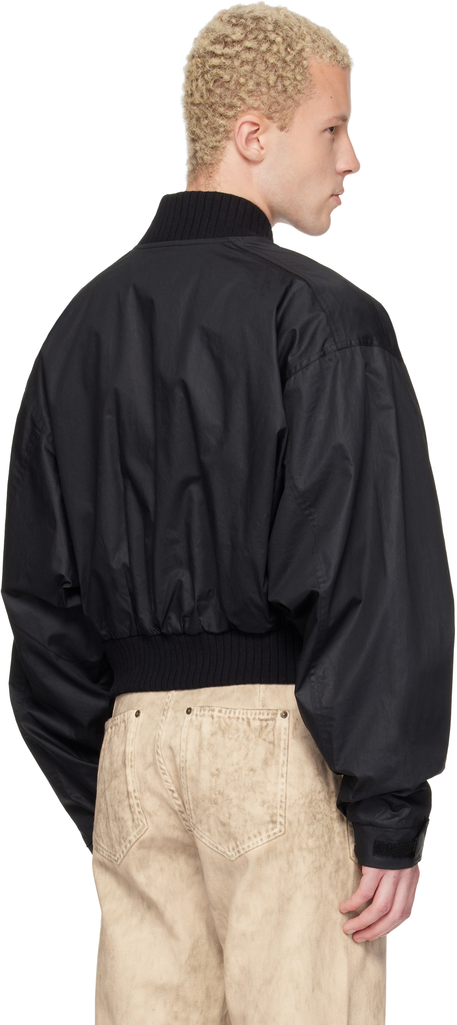 Vivienne Westwood ジャケット Vivienne Westwood: Black Achilles Bomber Jacket | SSENSE