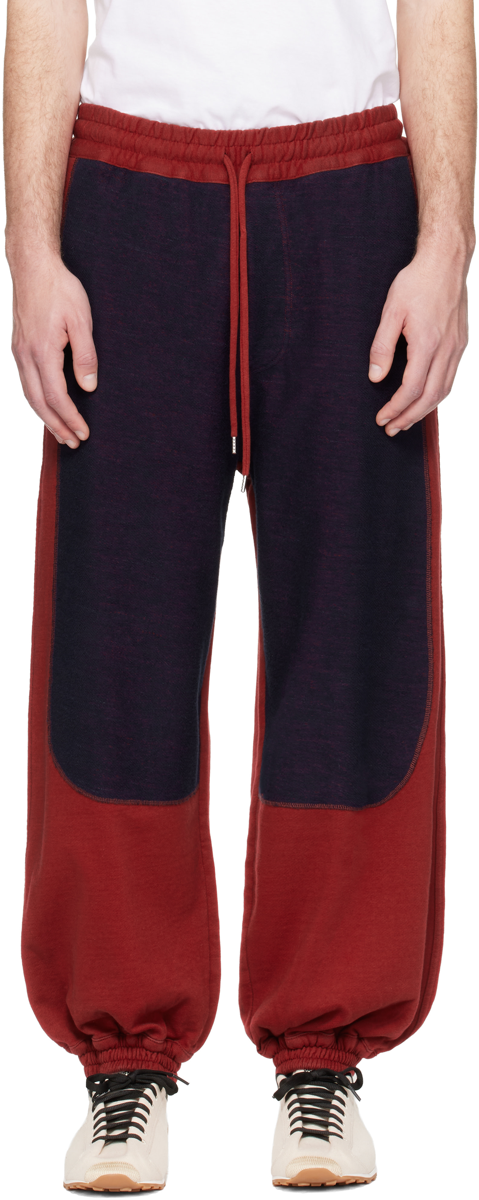 Vivienne Westwood: Red & Navy Ibiza Sweatpants | SSENSE