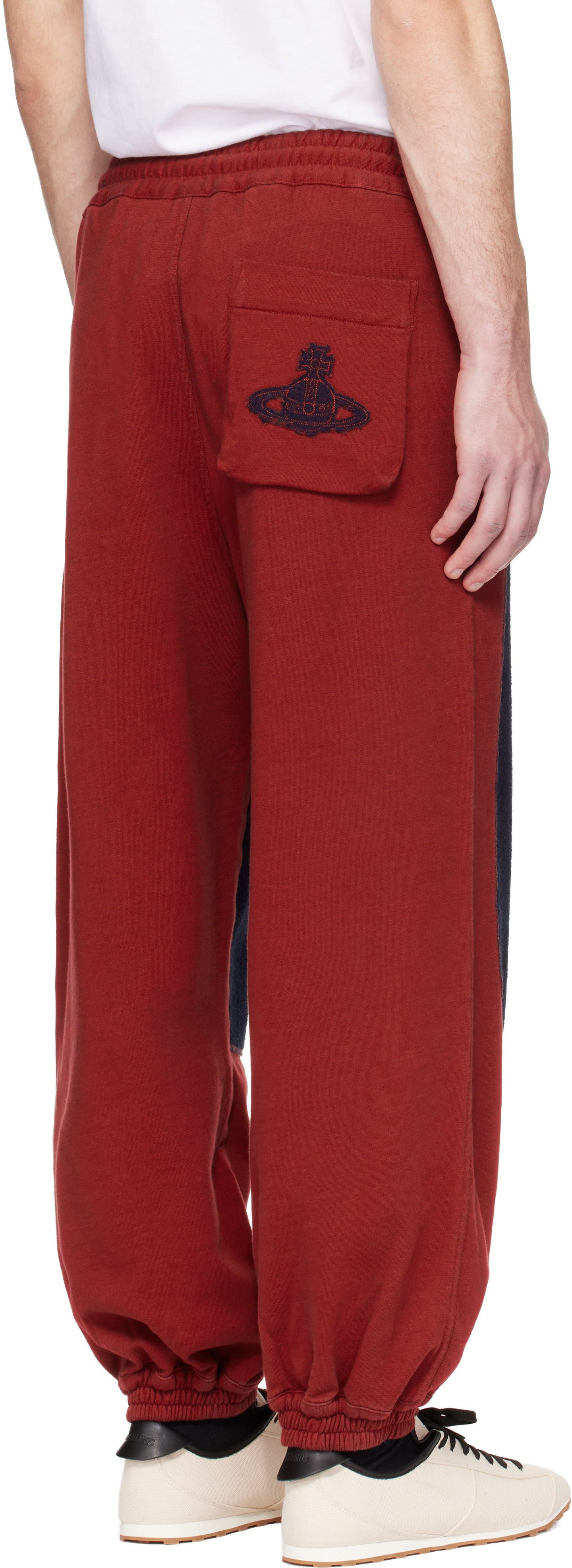 Vivienne Westwood: Red & Navy Ibiza Sweatpants | SSENSE