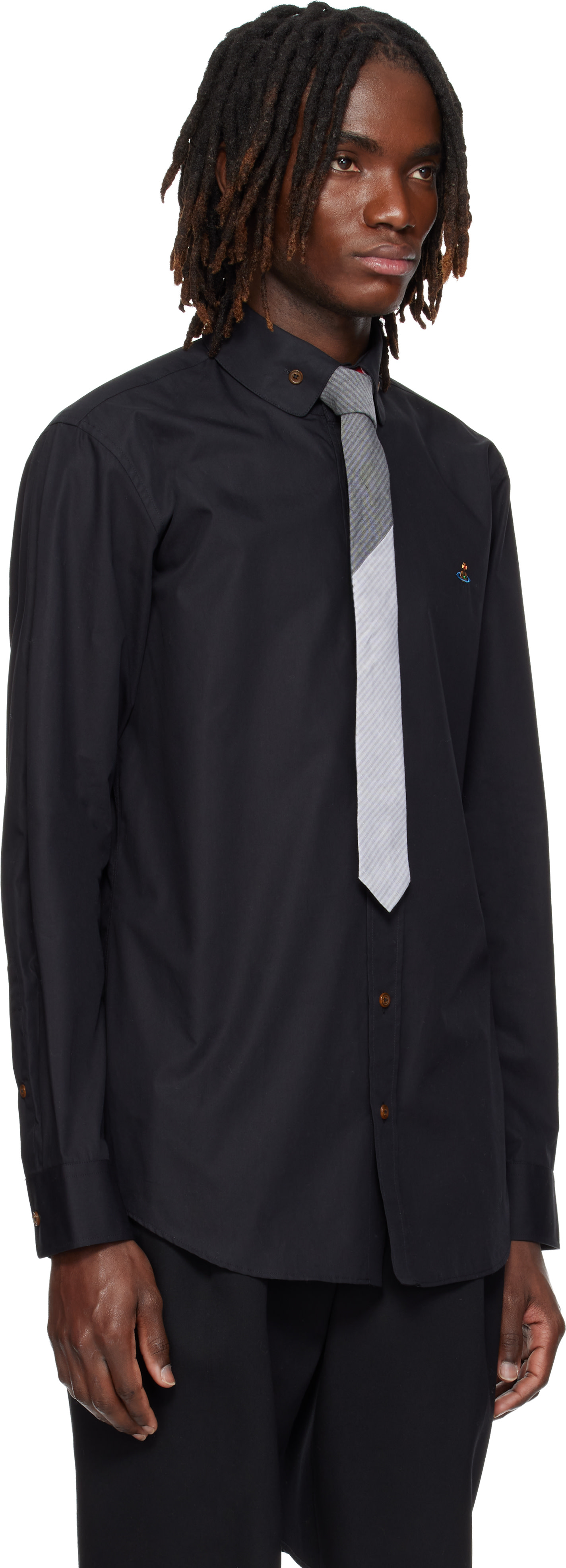 Vivienne Westwood - Black Two Button Krall Shirt
