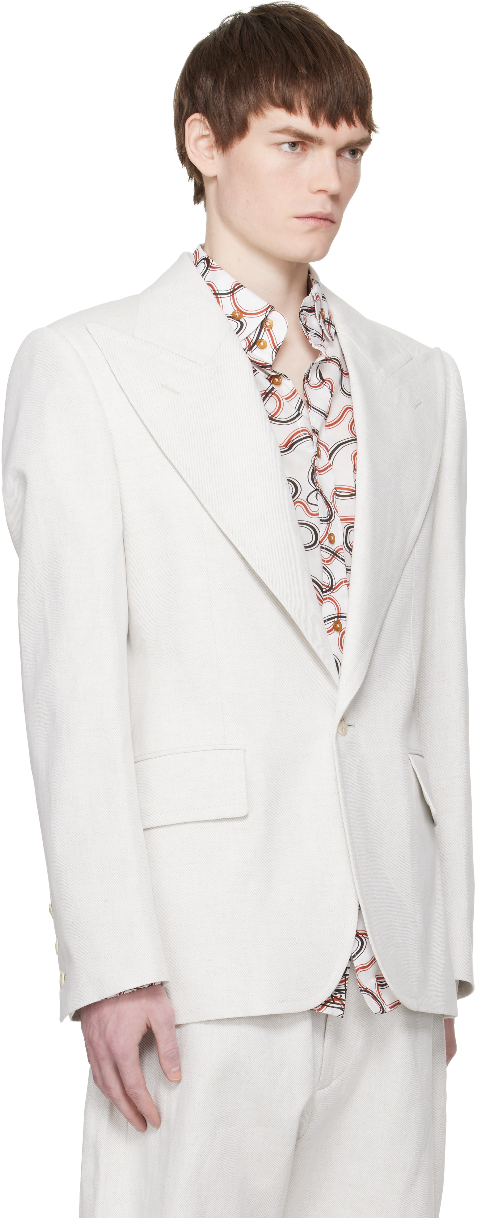 Vivienne Westwood: オフホワイト SB Humphrey テーラードジャケット