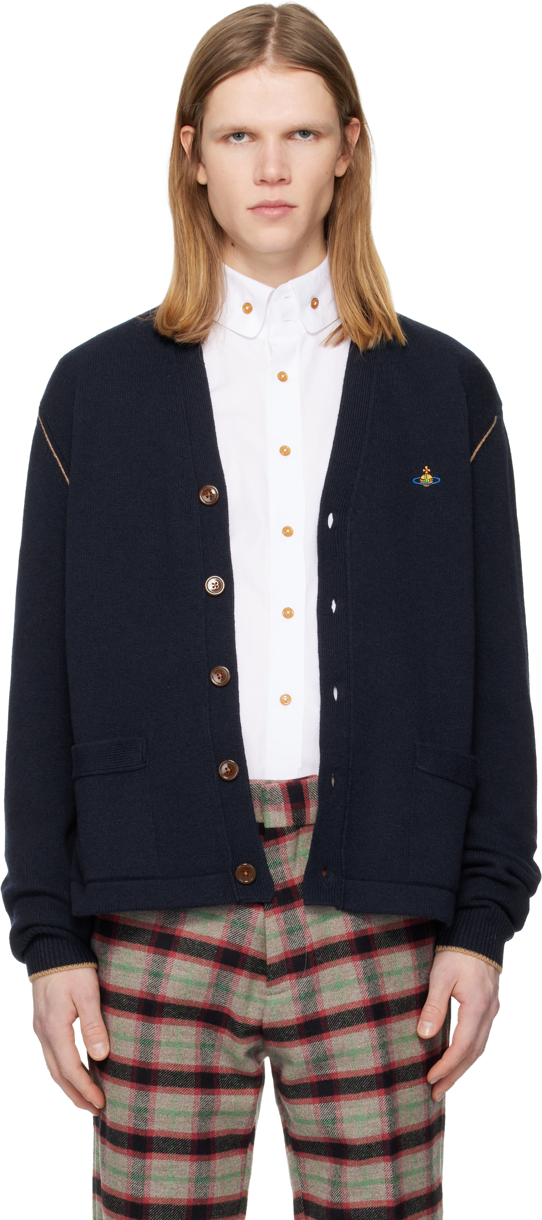 Vivienne Westwood: Navy Alex Cardigan | SSENSE United Kingdom