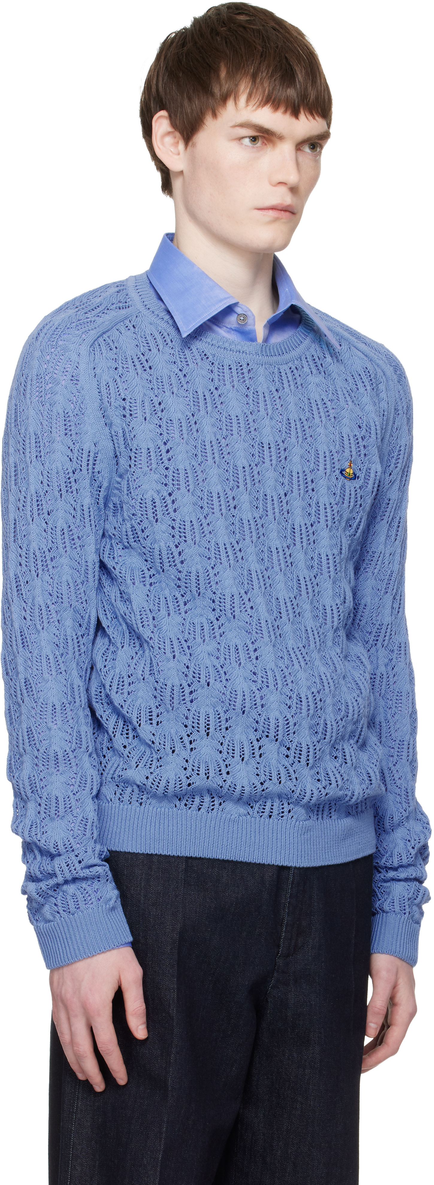 Vivienne Westwood: Blue Frost Sweater | SSENSE
