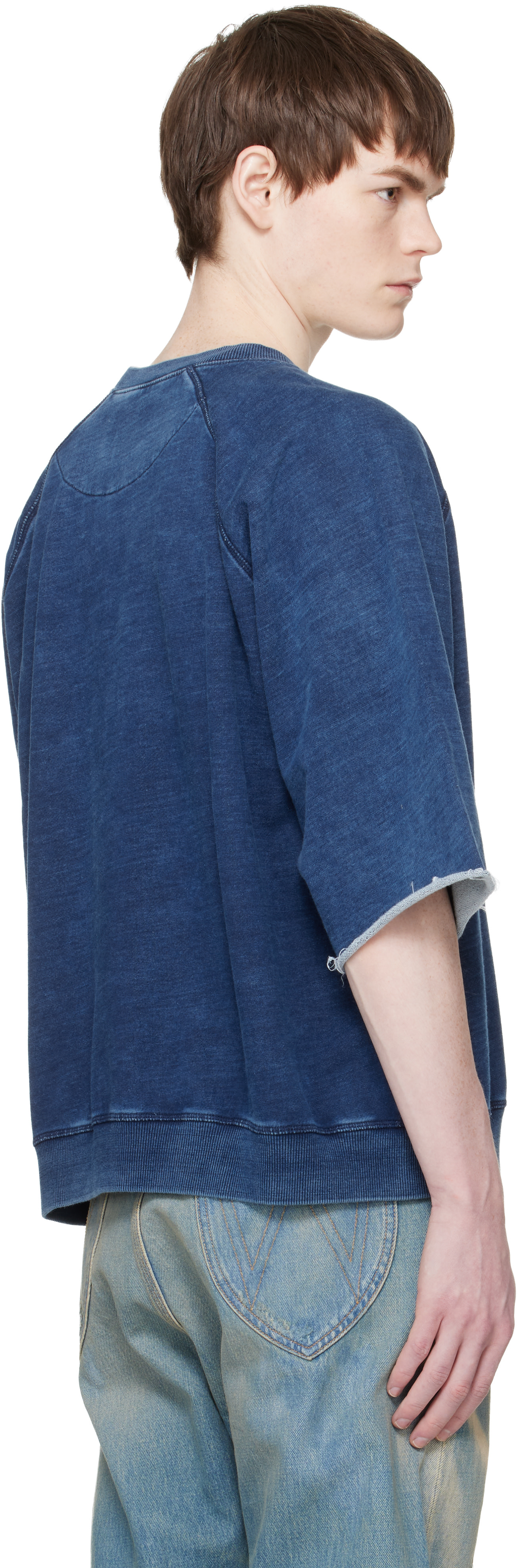 Vivienne Westwood - Pull molletonné à manches raglan courtes '96 Switch' bleu